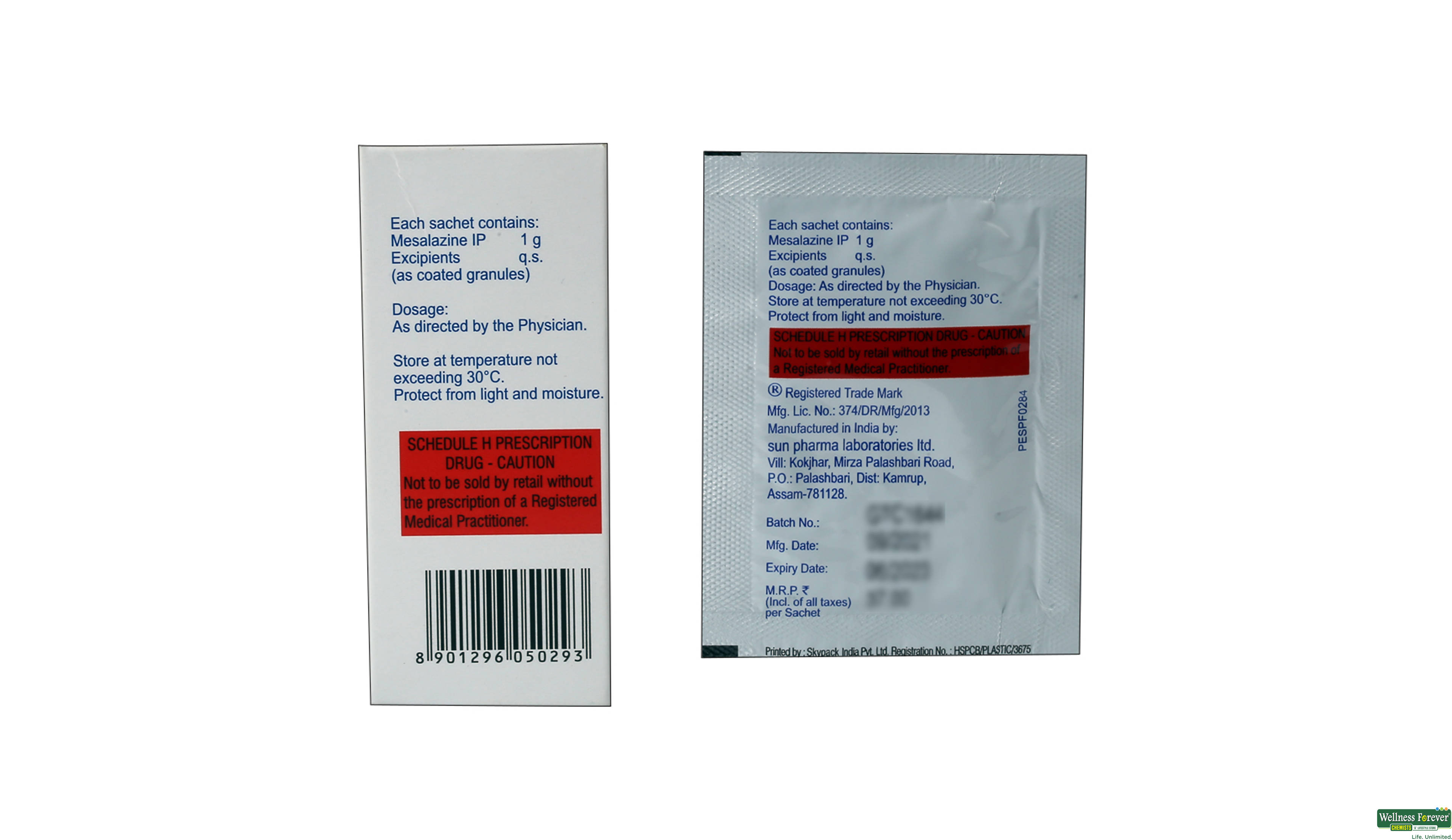 MESACOL-CR SACH 1GM- 2, 1GM, 