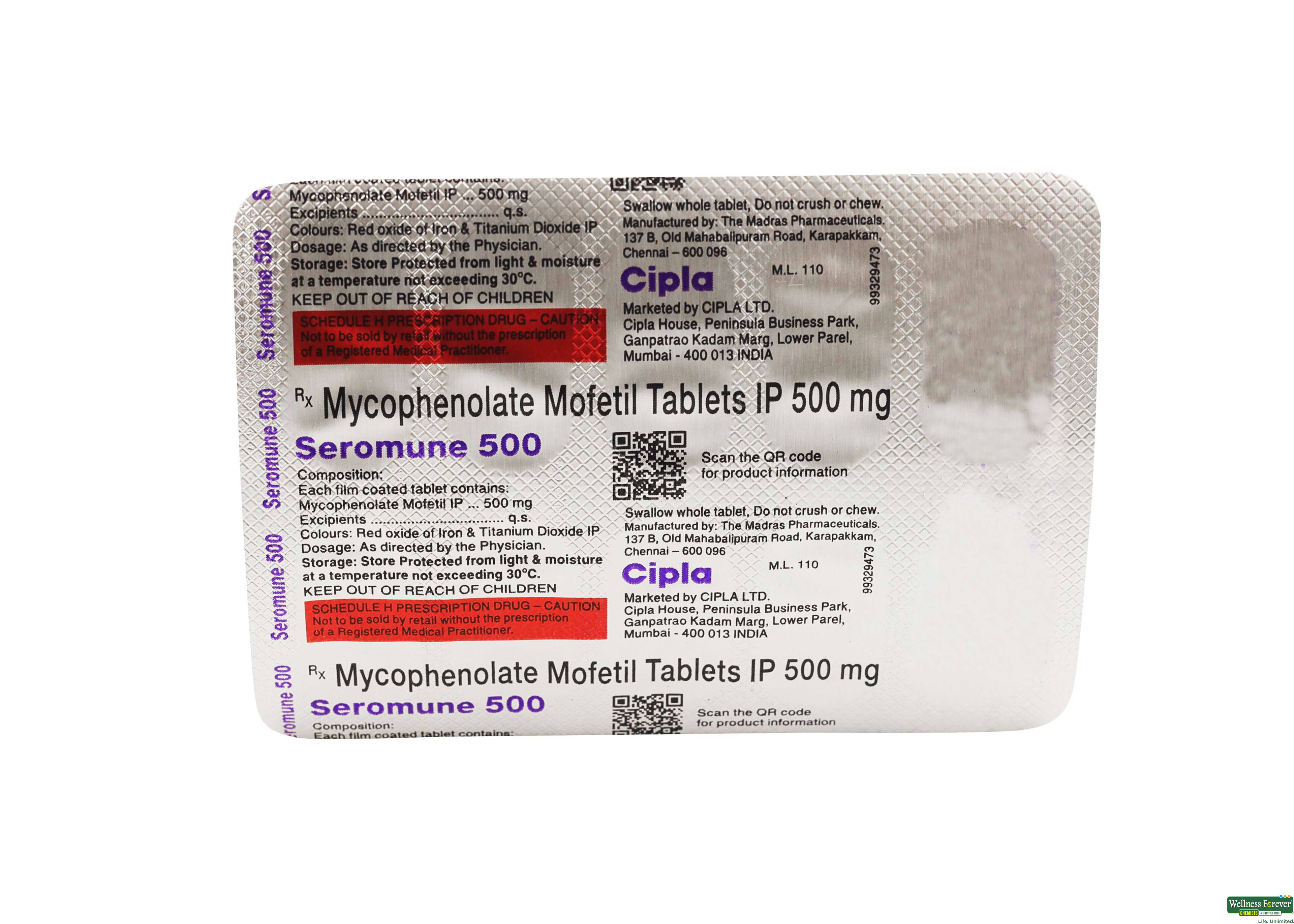 SEROMUNE 500MG 10TAB-image