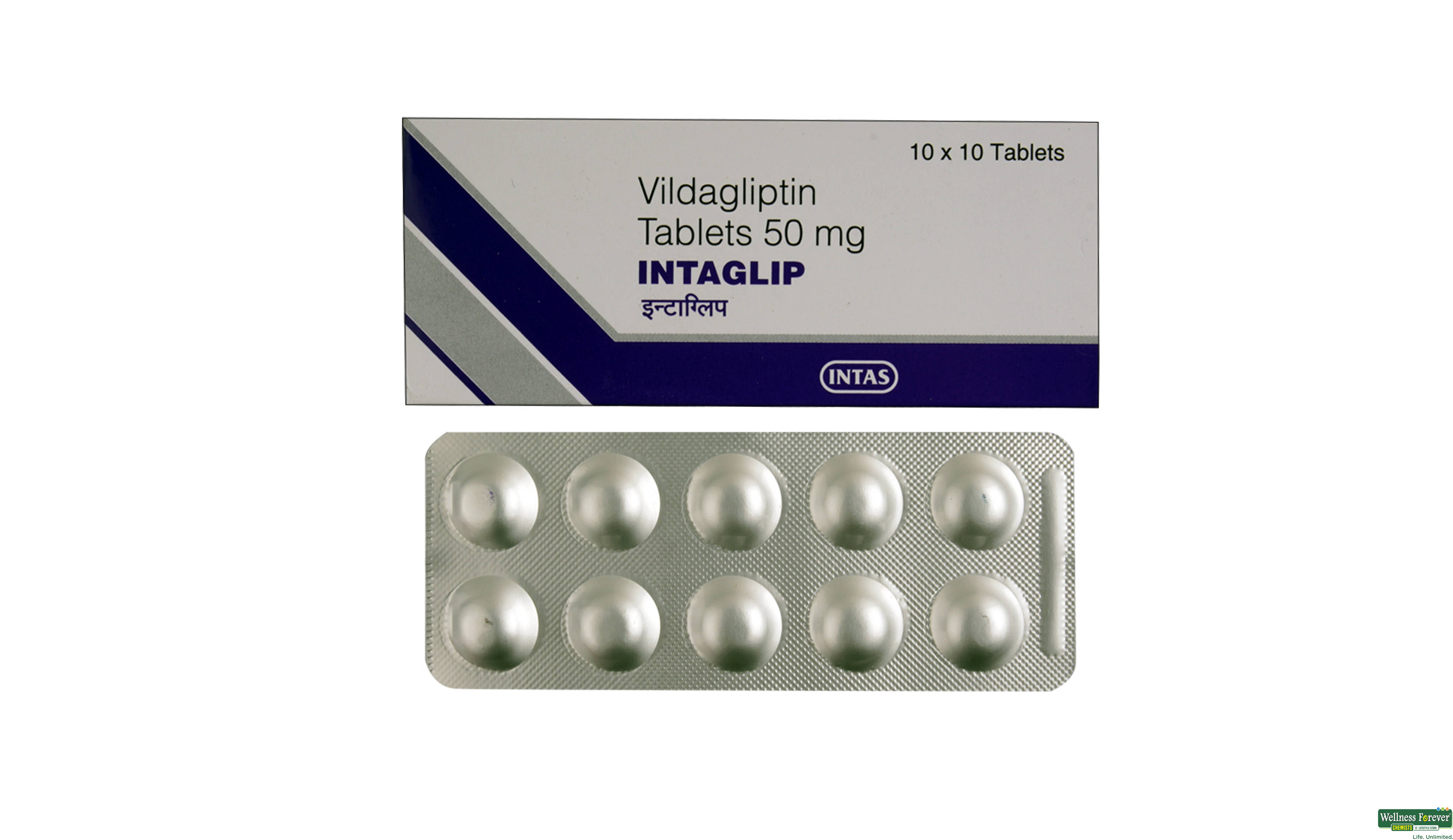INTAGLIP 50MG 10TAB- 1, 10TAB, 