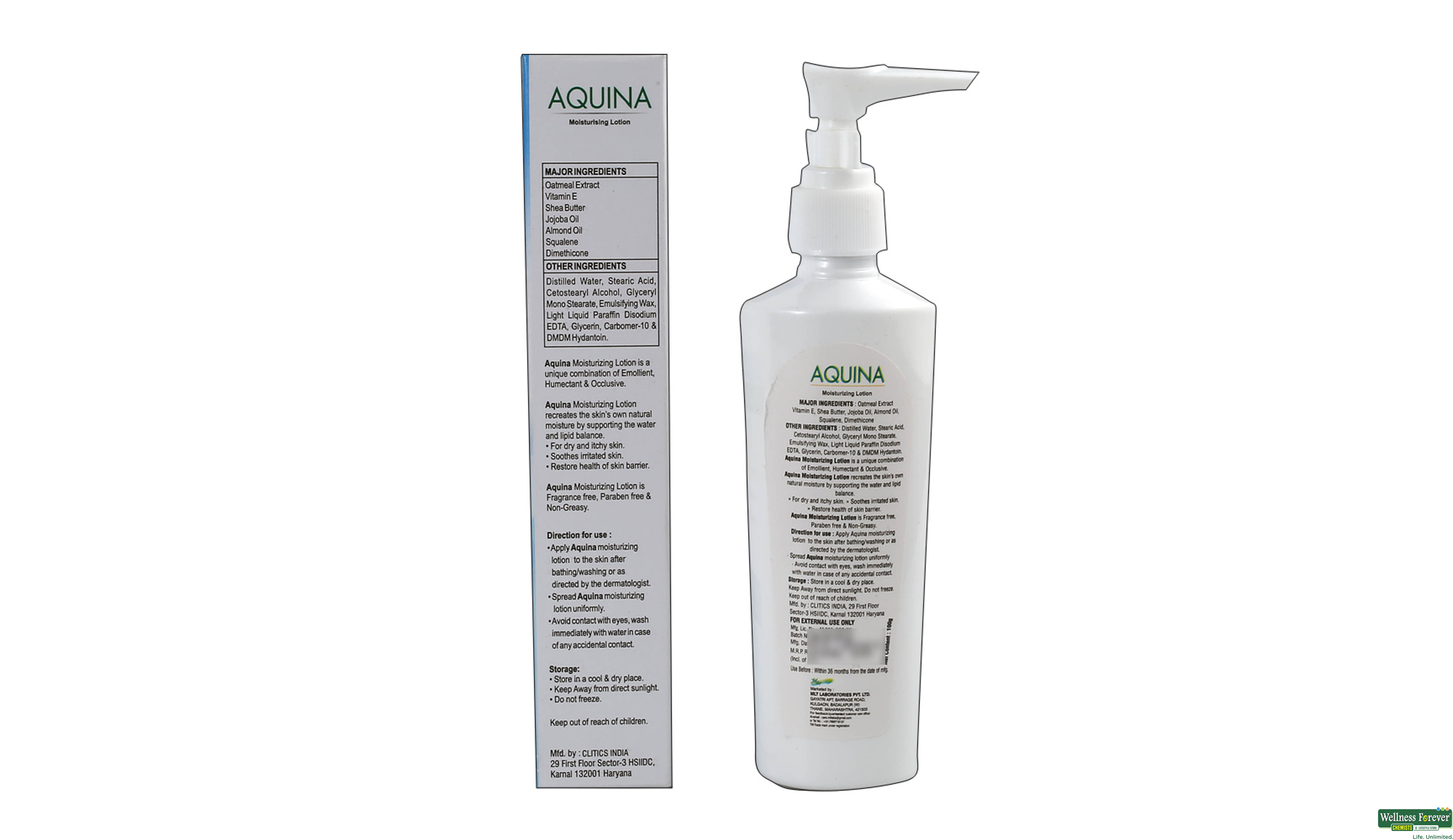 AQUINA MOIST LTN 100GM- 2, 100GM, 