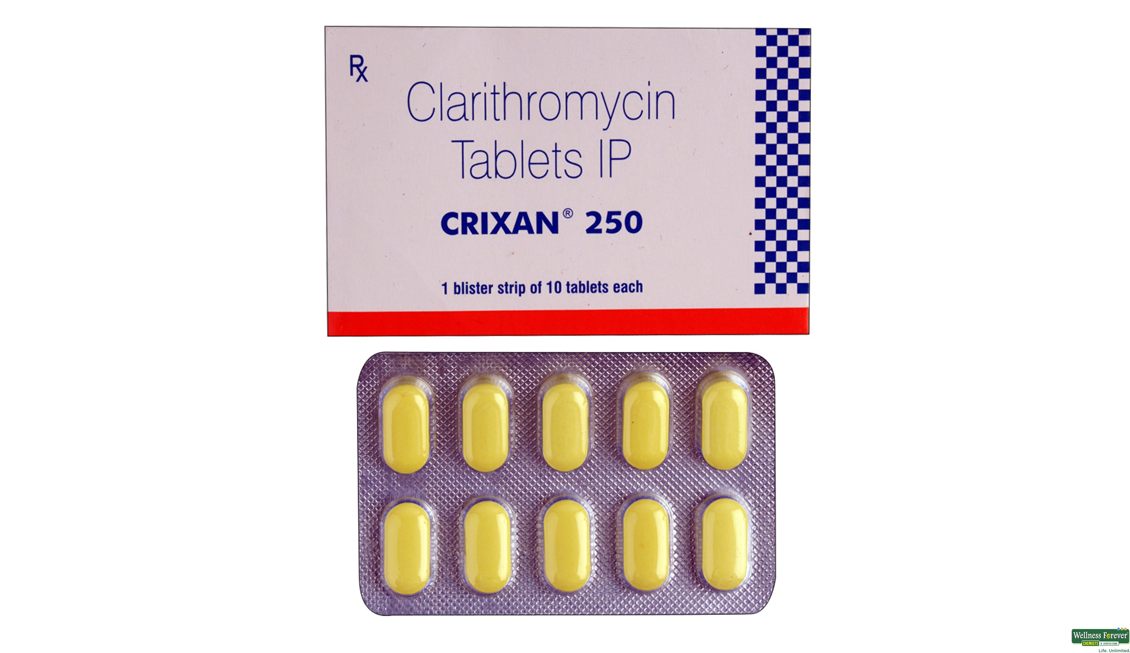 CRIXAN 250MG 10TAB- 1, 10TAB, 