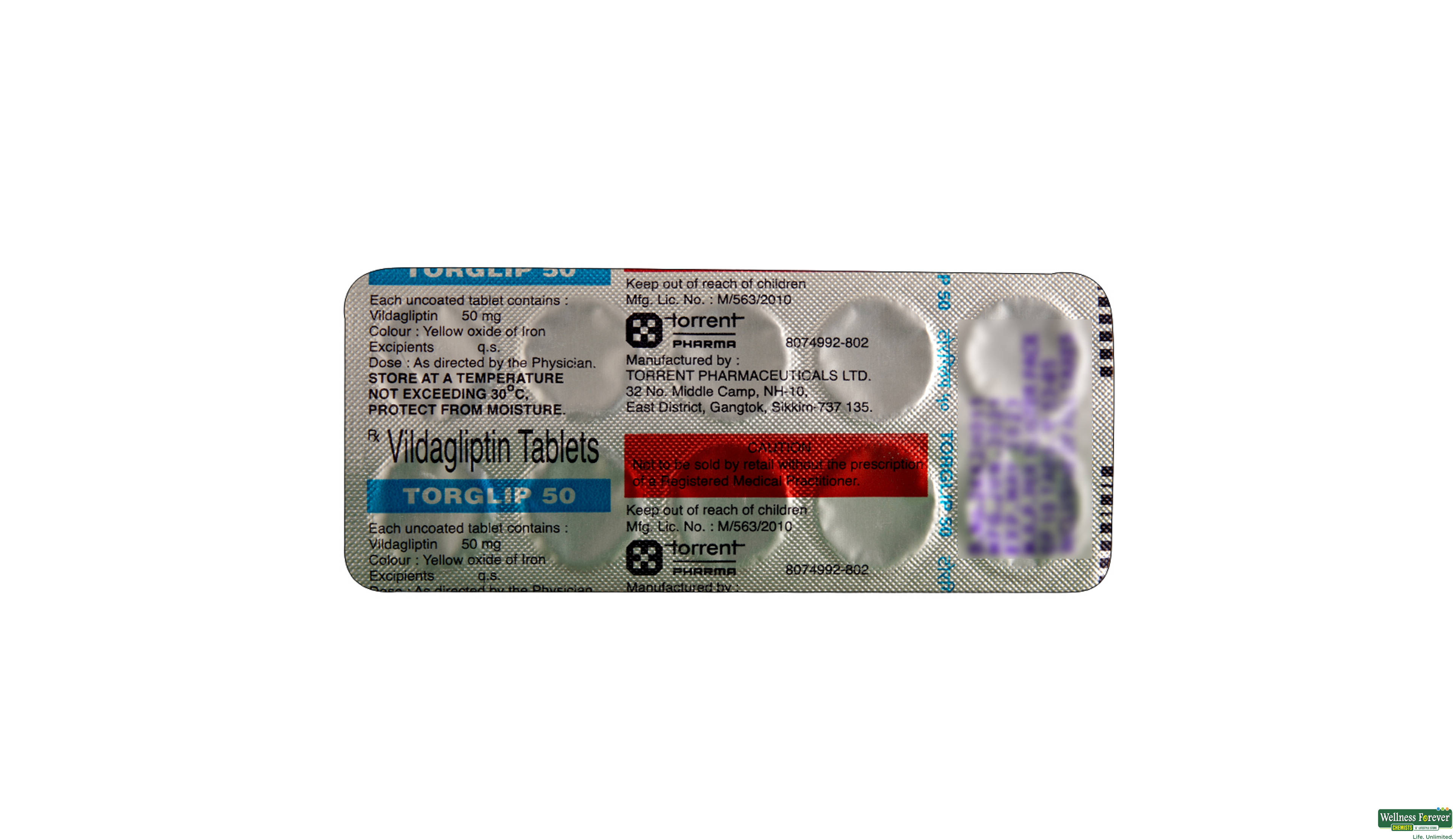 TORGLIP 50MG 10TAB- 2, 10TAB, 