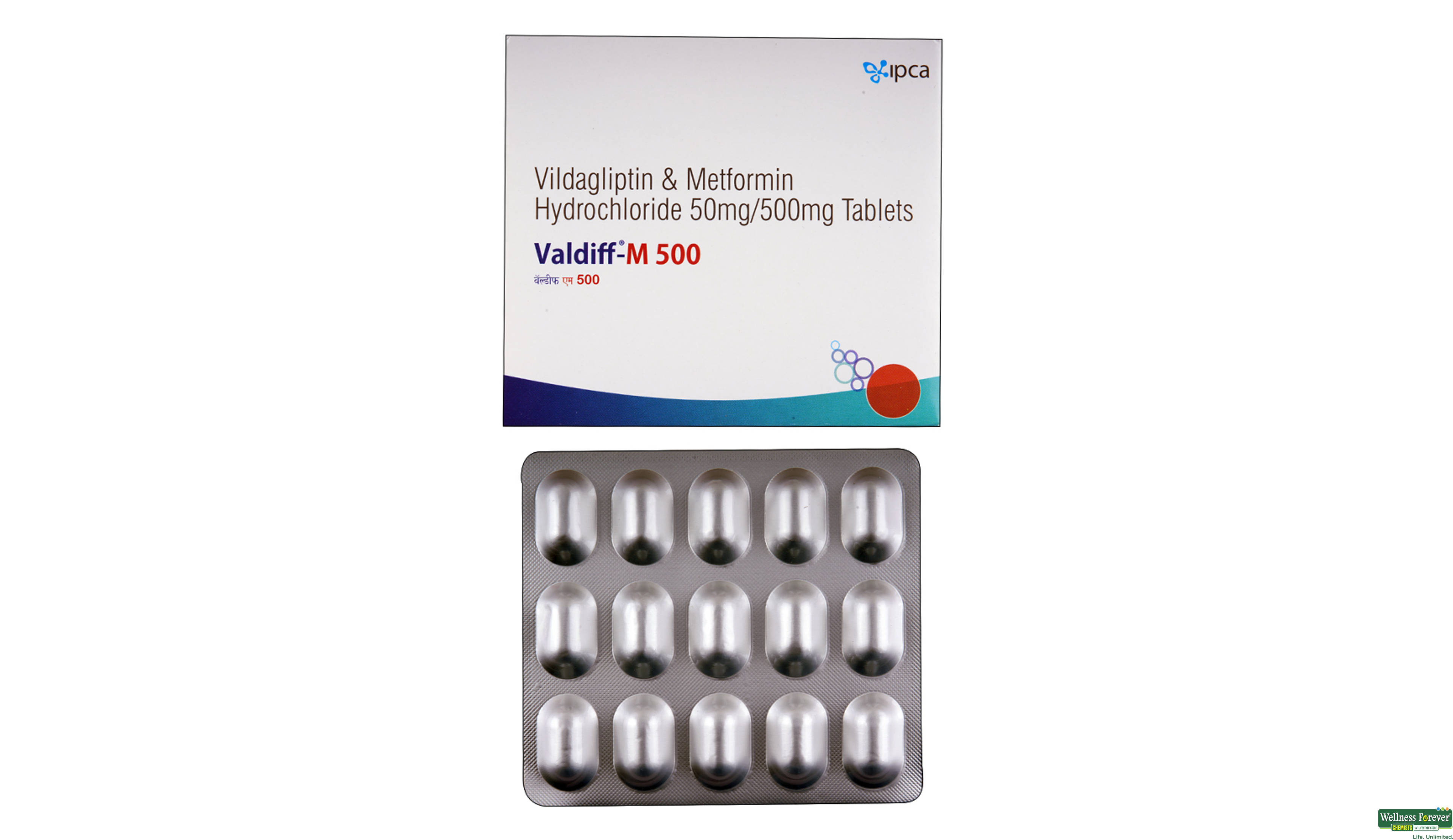 VALDIFF-M 50/500MG 15TAB ##- 1, 15TAB, 