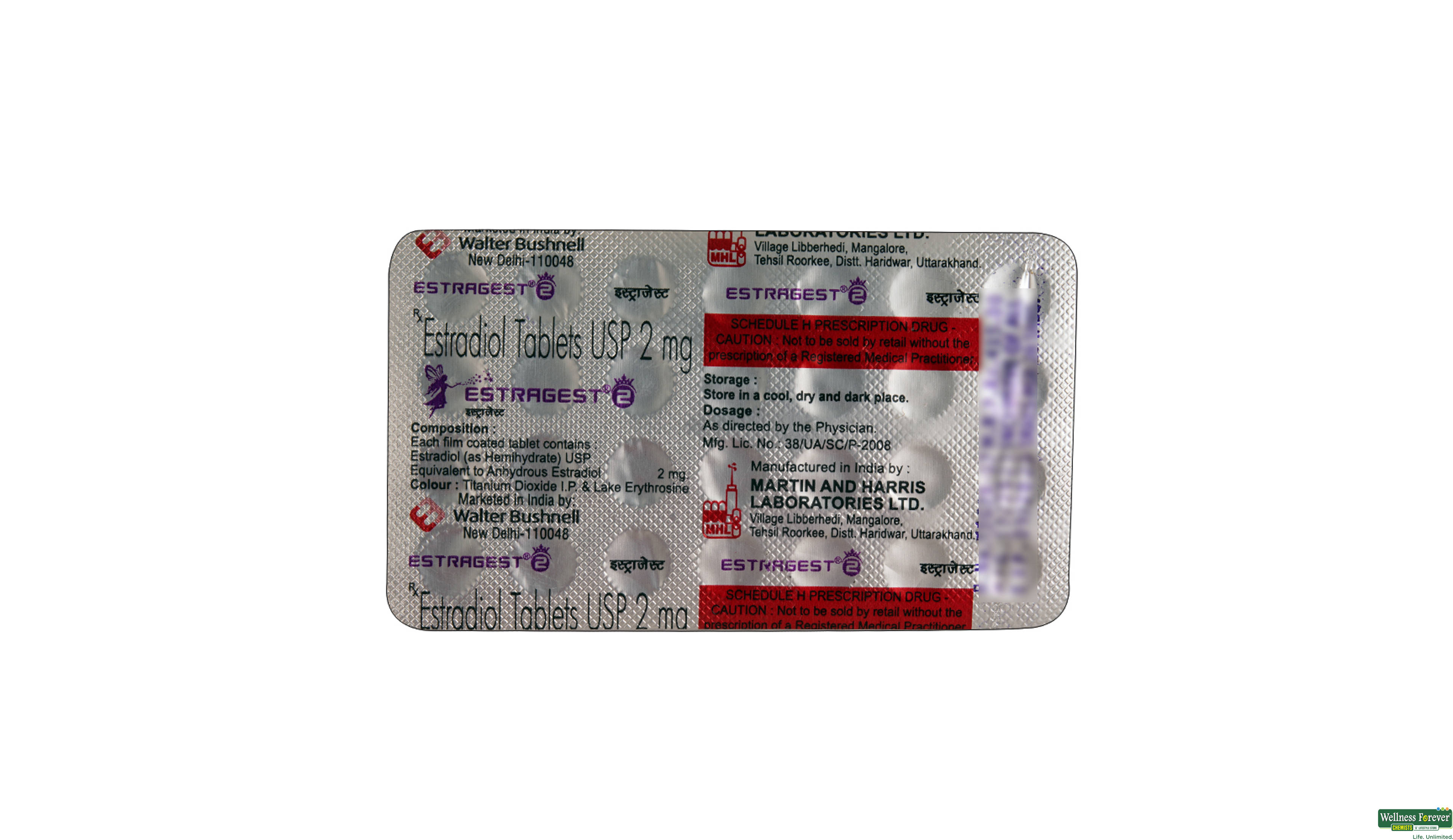 ESTRAGEST 2MG 28TAB- 2, 28TAB, 