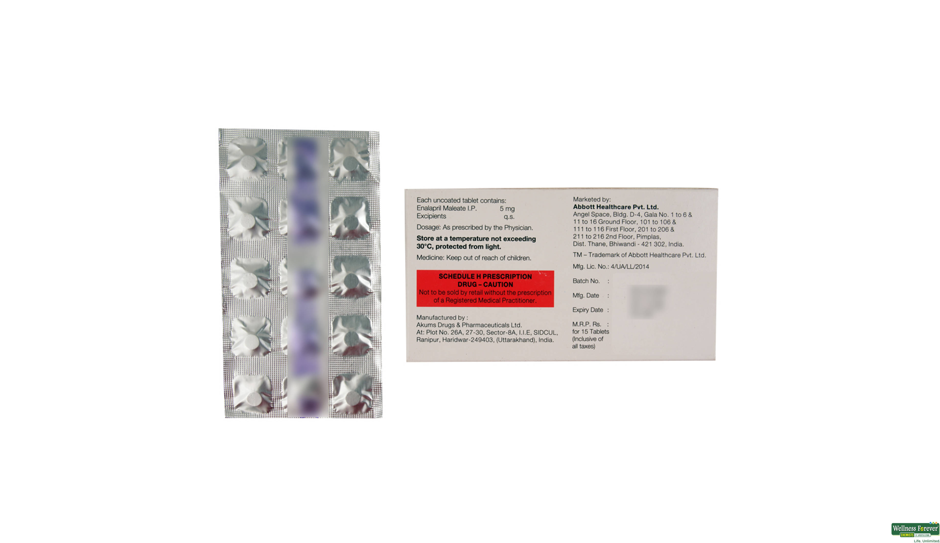 ENACE 5MG 15TAB- 2, 15TAB, 