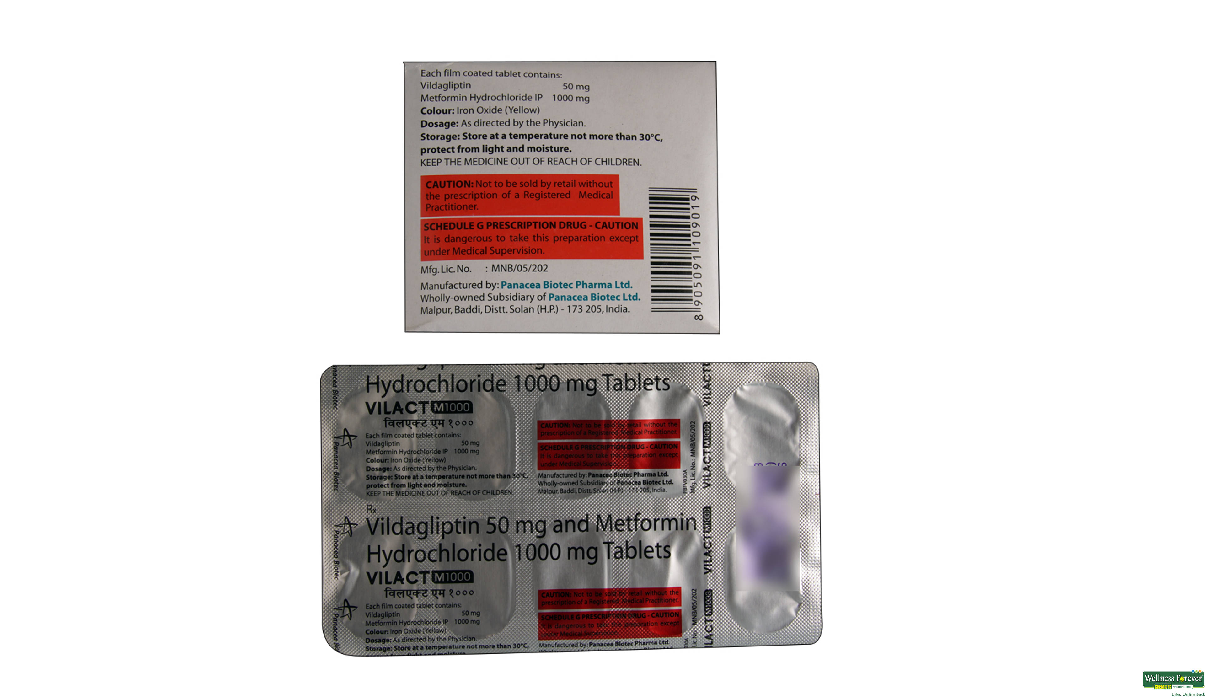 VILACT-M 1000MG 10TAB- 2, 10TAB, 