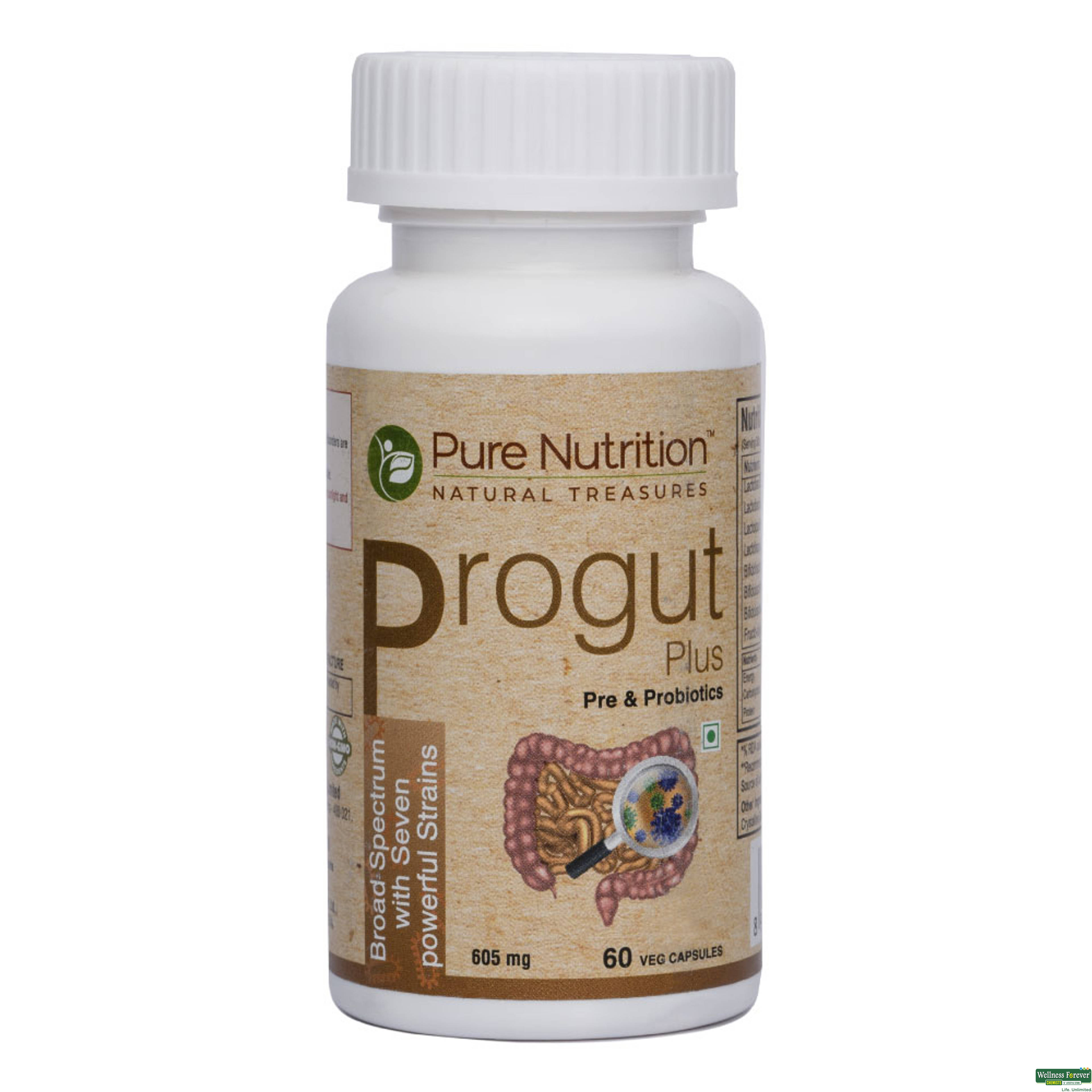 Pure Nutrition Progut Plus Capsules, 60 capsules-image