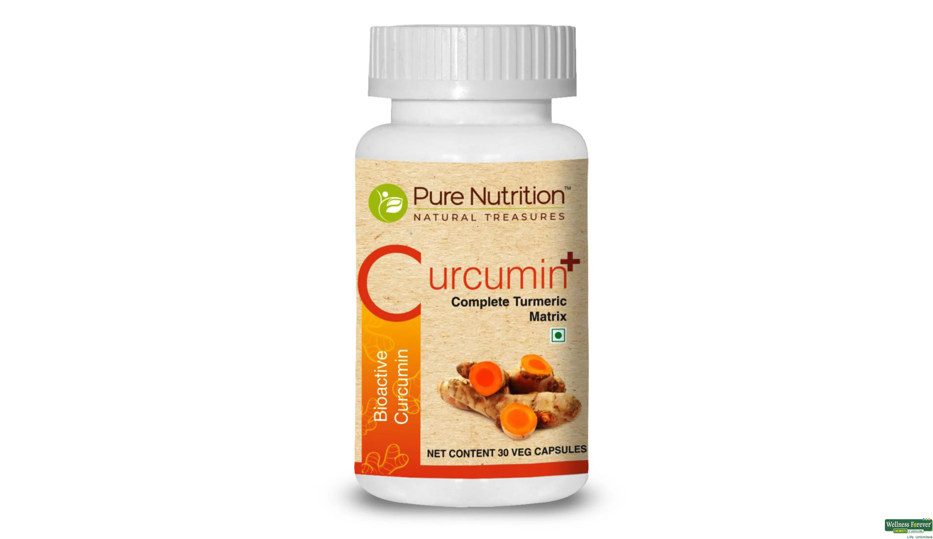 PURE NUTRITION CURCUMIN + 30CAP- 1, 30CAP, null