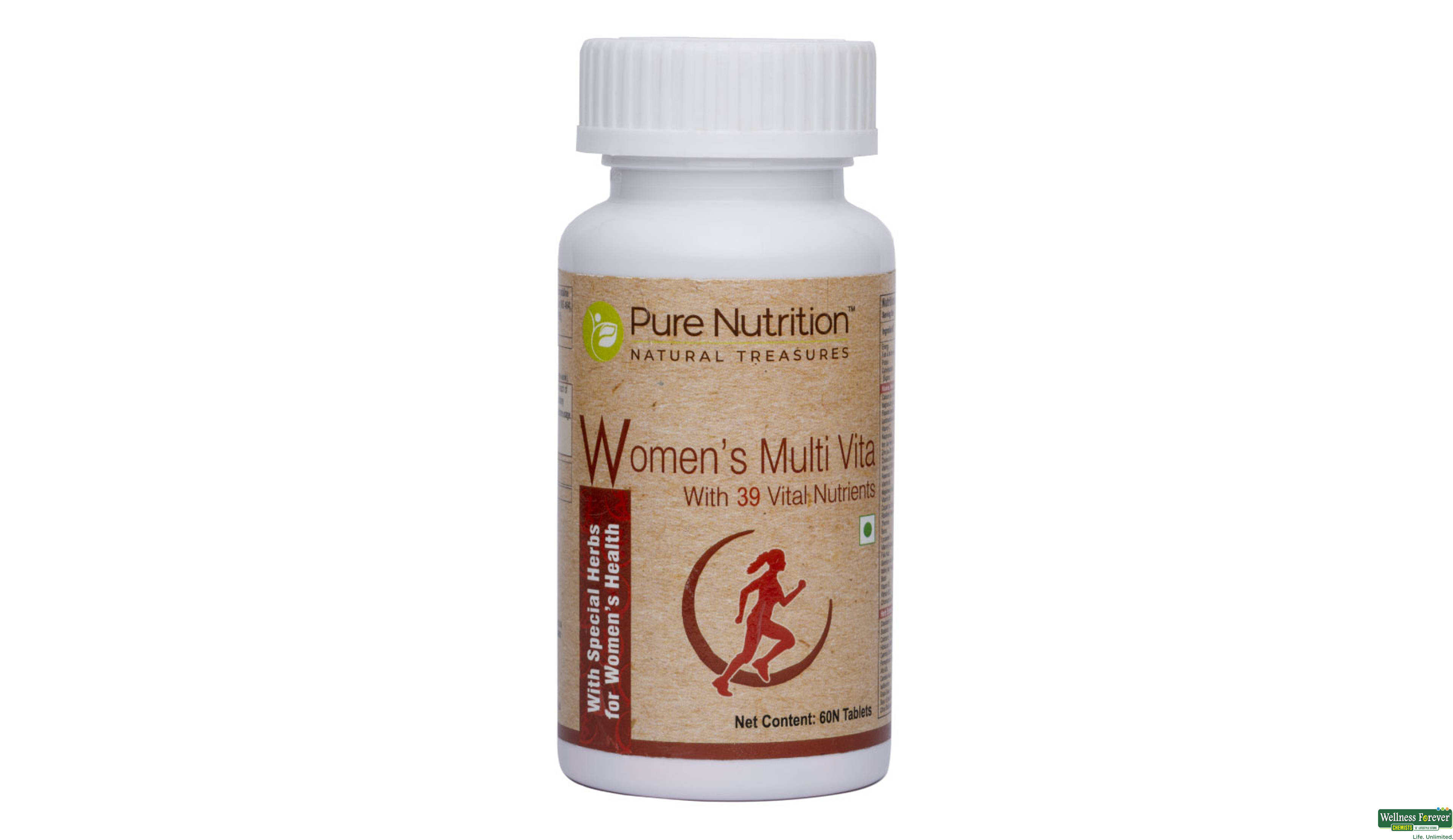 PURE NUTRITION MULTI VITA WOMEN 60TAB- 1, 60TAB, null