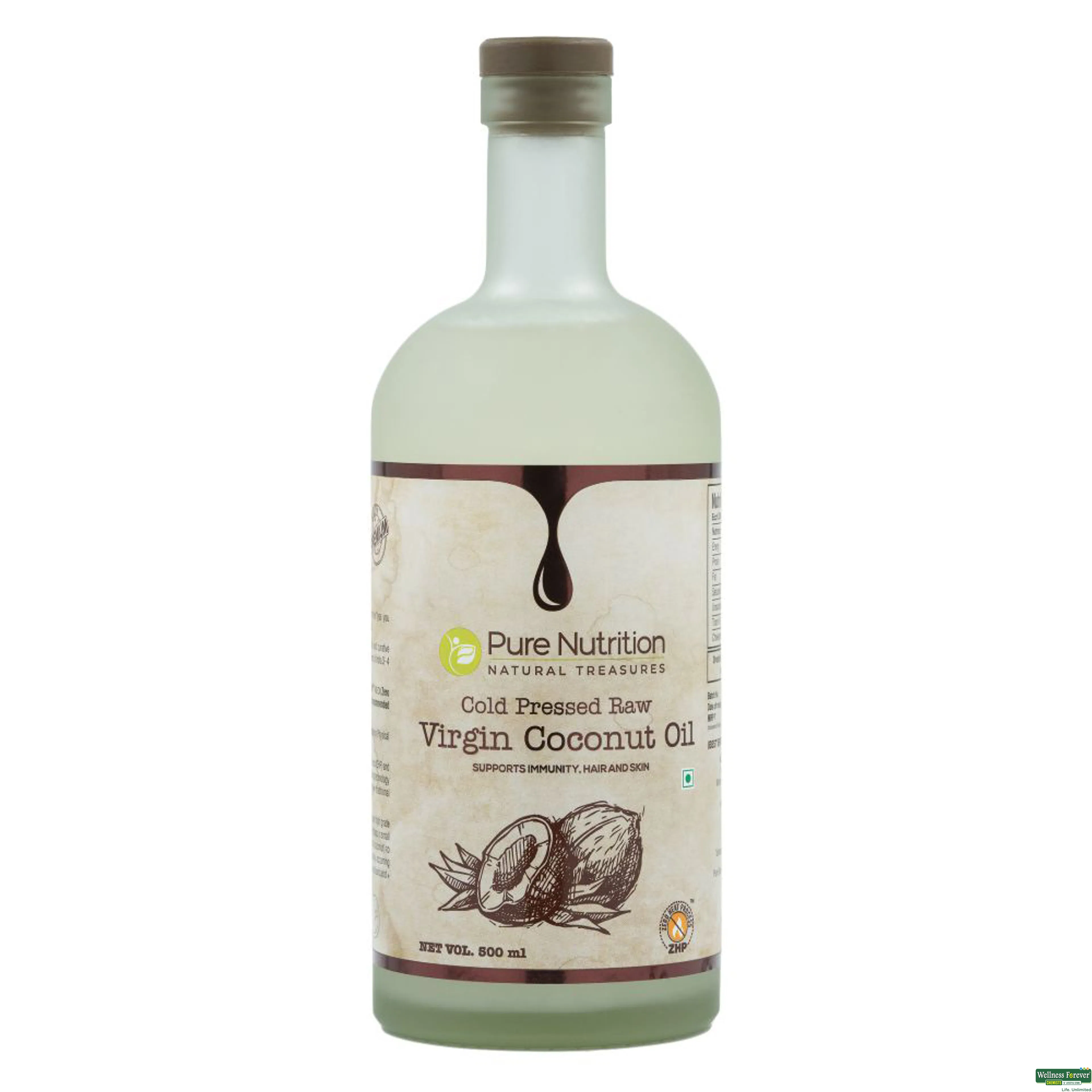 PURE NUTRITION VIRGIN COCONUT OIL 500ML-image