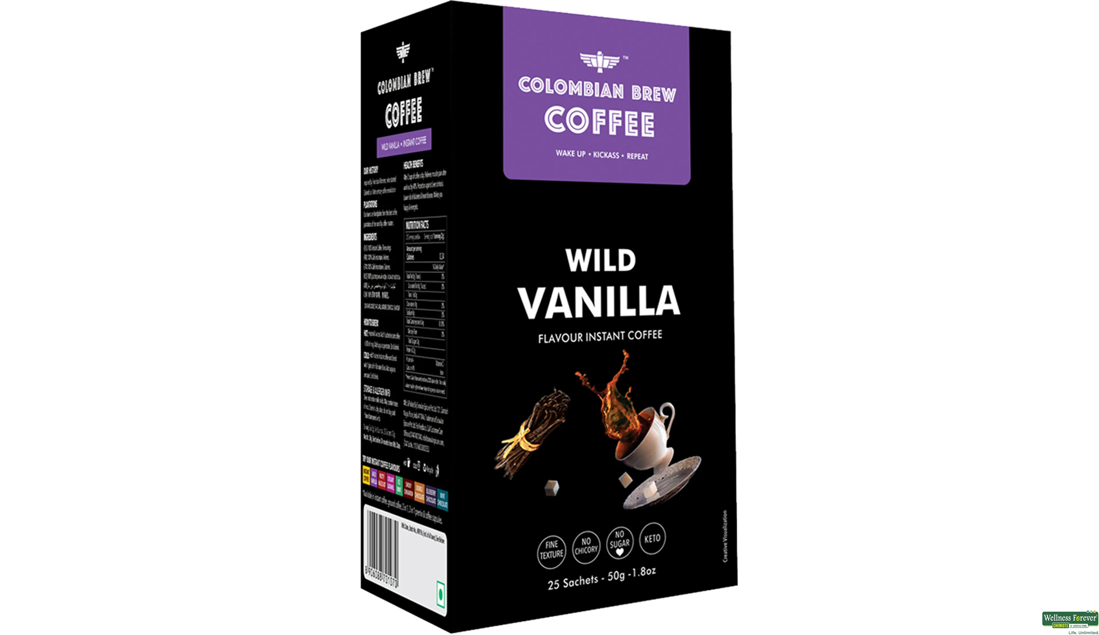 COLOMBIAN COFFEE WILD VANILLA 50GM- 1, 50GM, 
