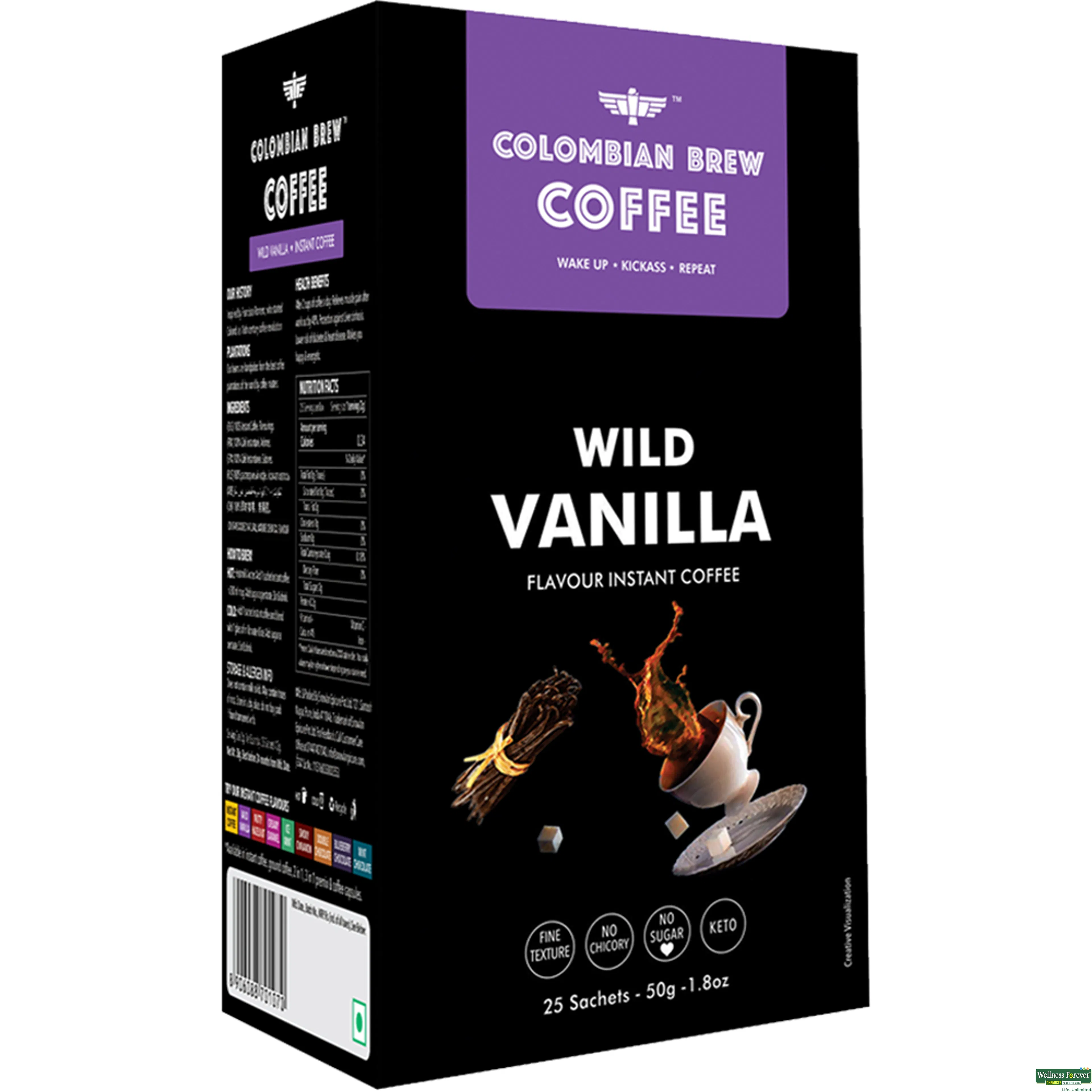 COLOMBIAN COFFEE WILD VANILLA 50GM-image