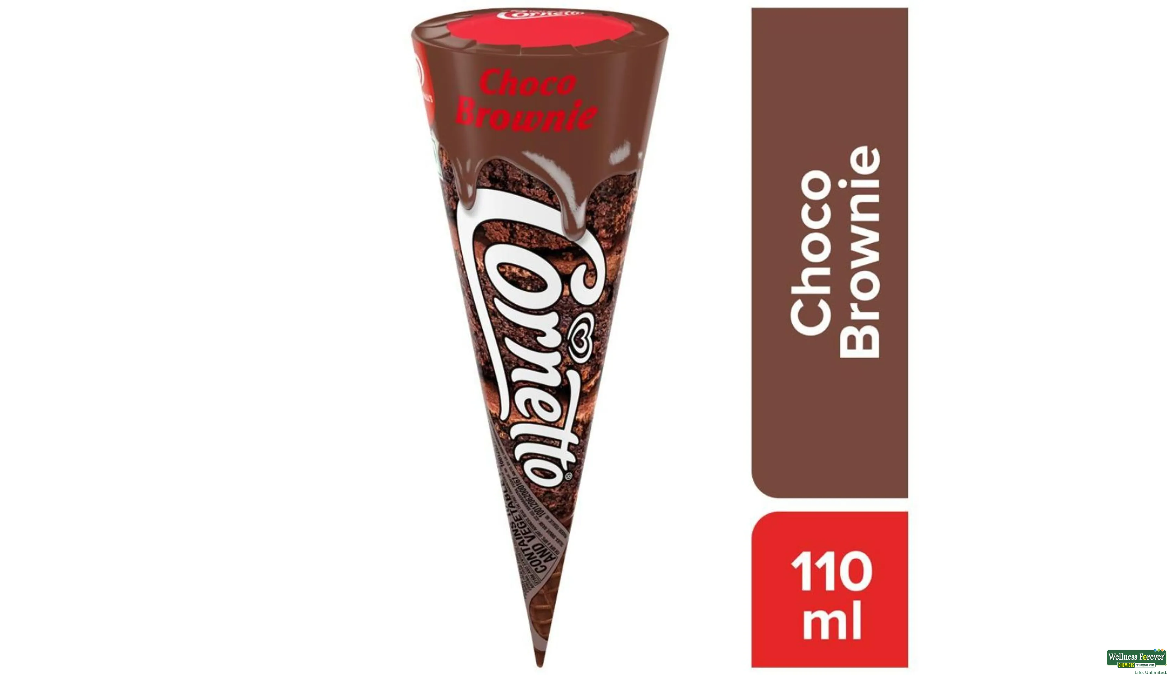 KW I/C CORNETTO CHOCO BROWNIE 1PC- 1, 1PC, 