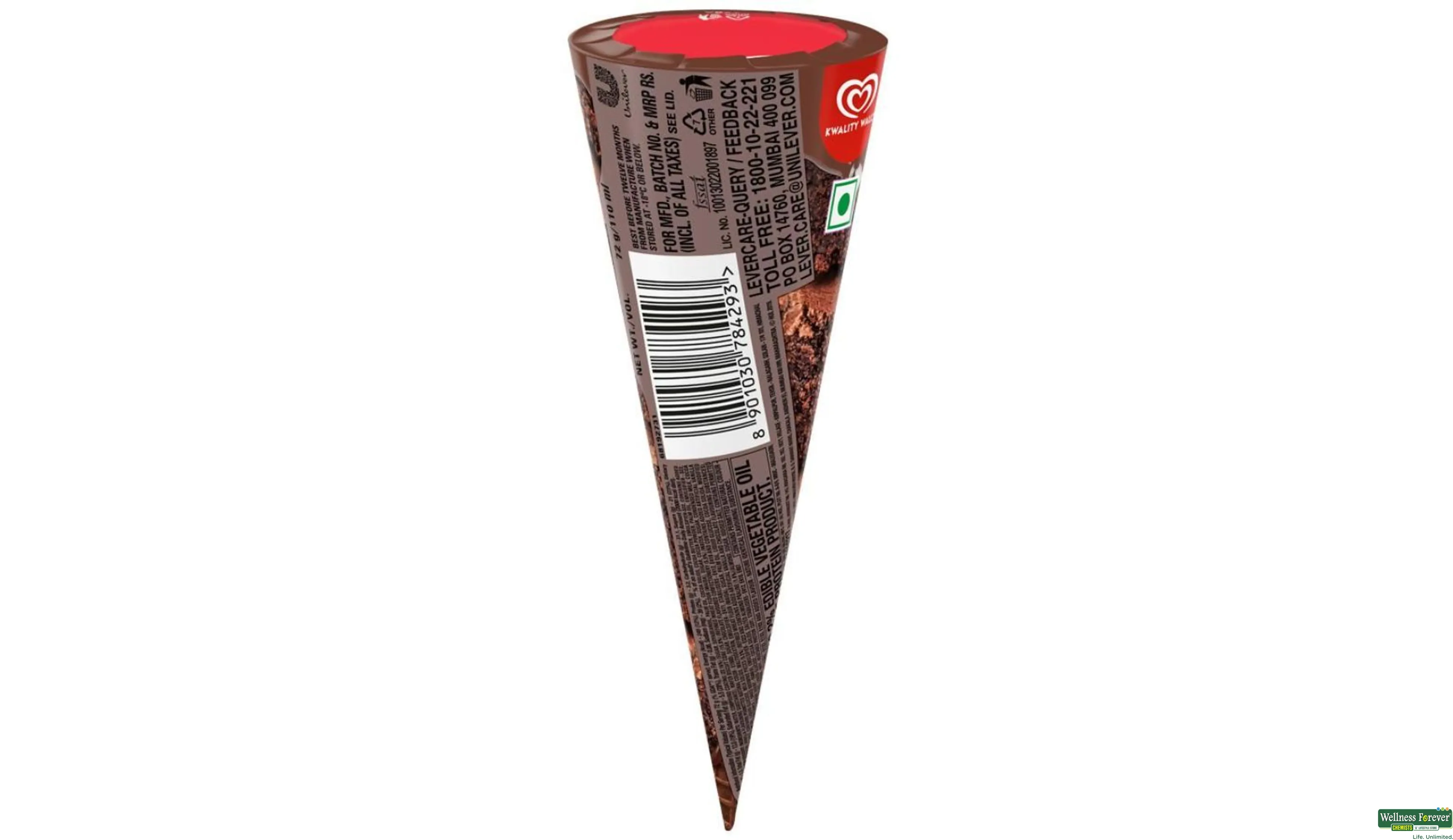 KW I/C CORNETTO CHOCO BROWNIE 1PC- 3, 1PC, 