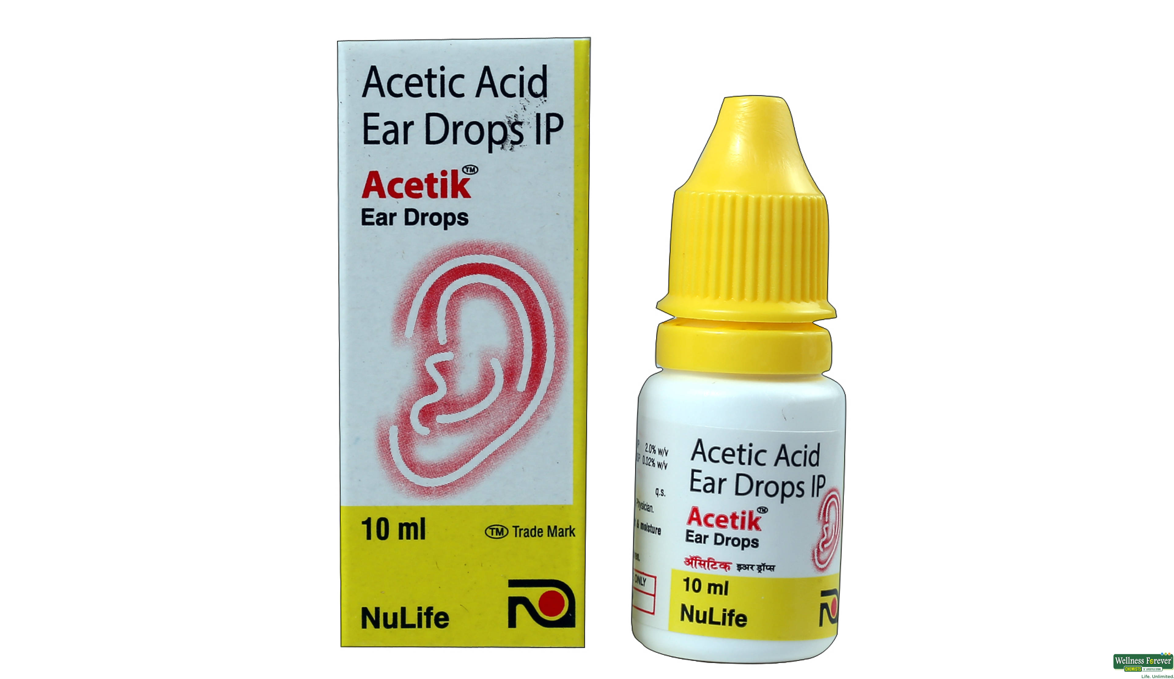 ACETIK EAR DROPS 10ML- 1, 10ML, 