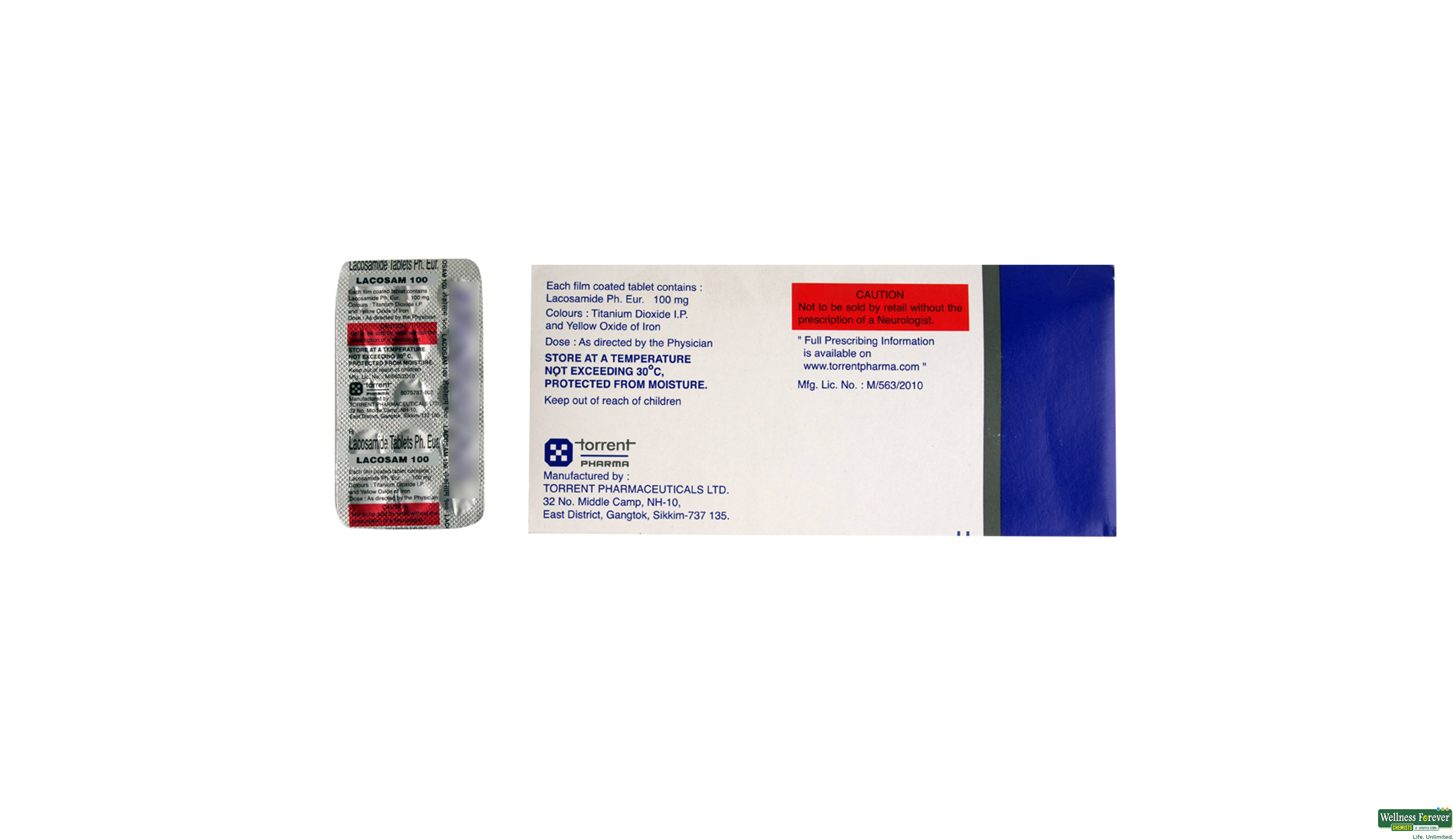 LACOSAM 100MG 15TAB- 2, 15TAB, 