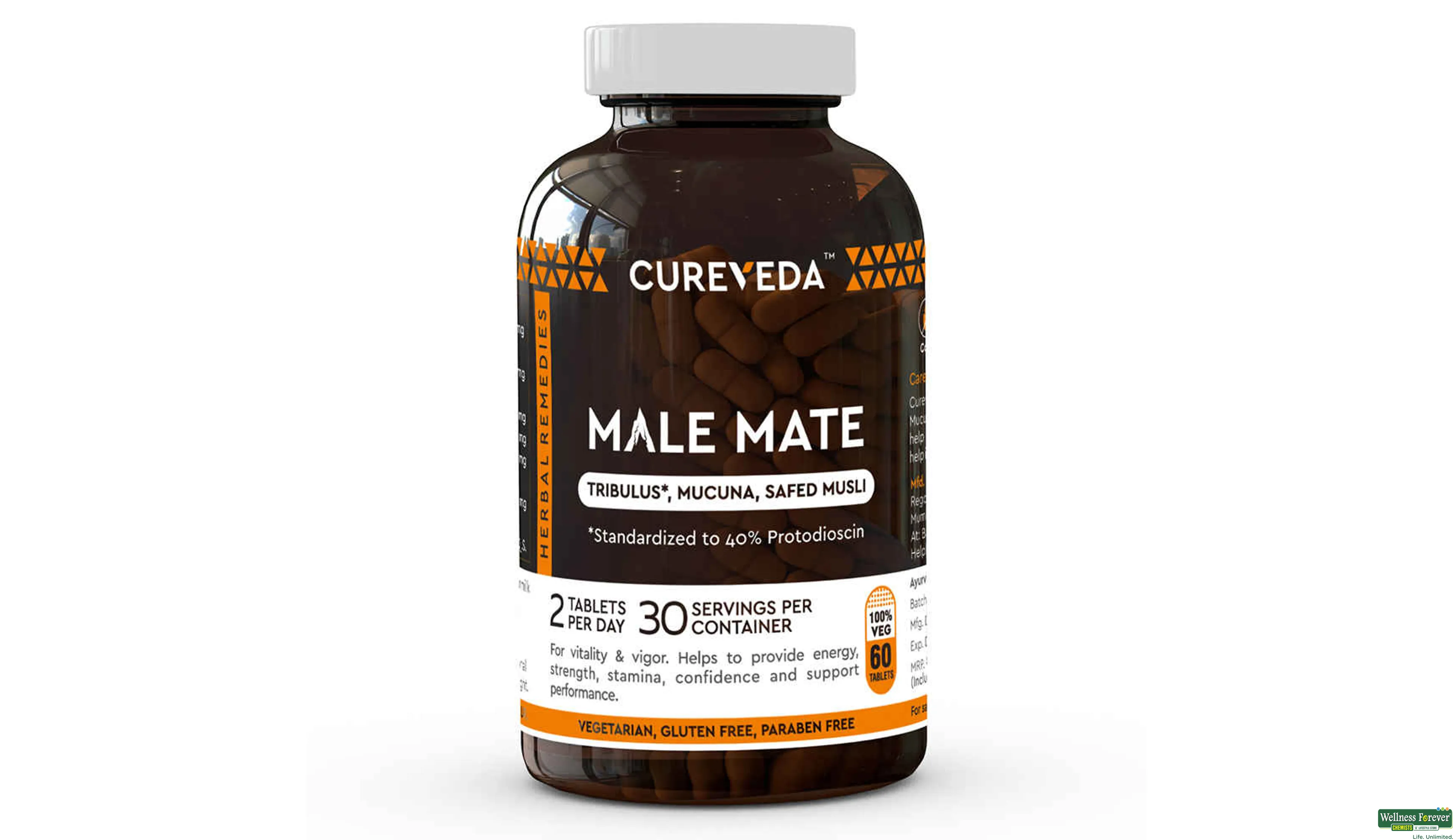 CUREVEDA MALE MATE 60TAB- 1, 60TAB, 