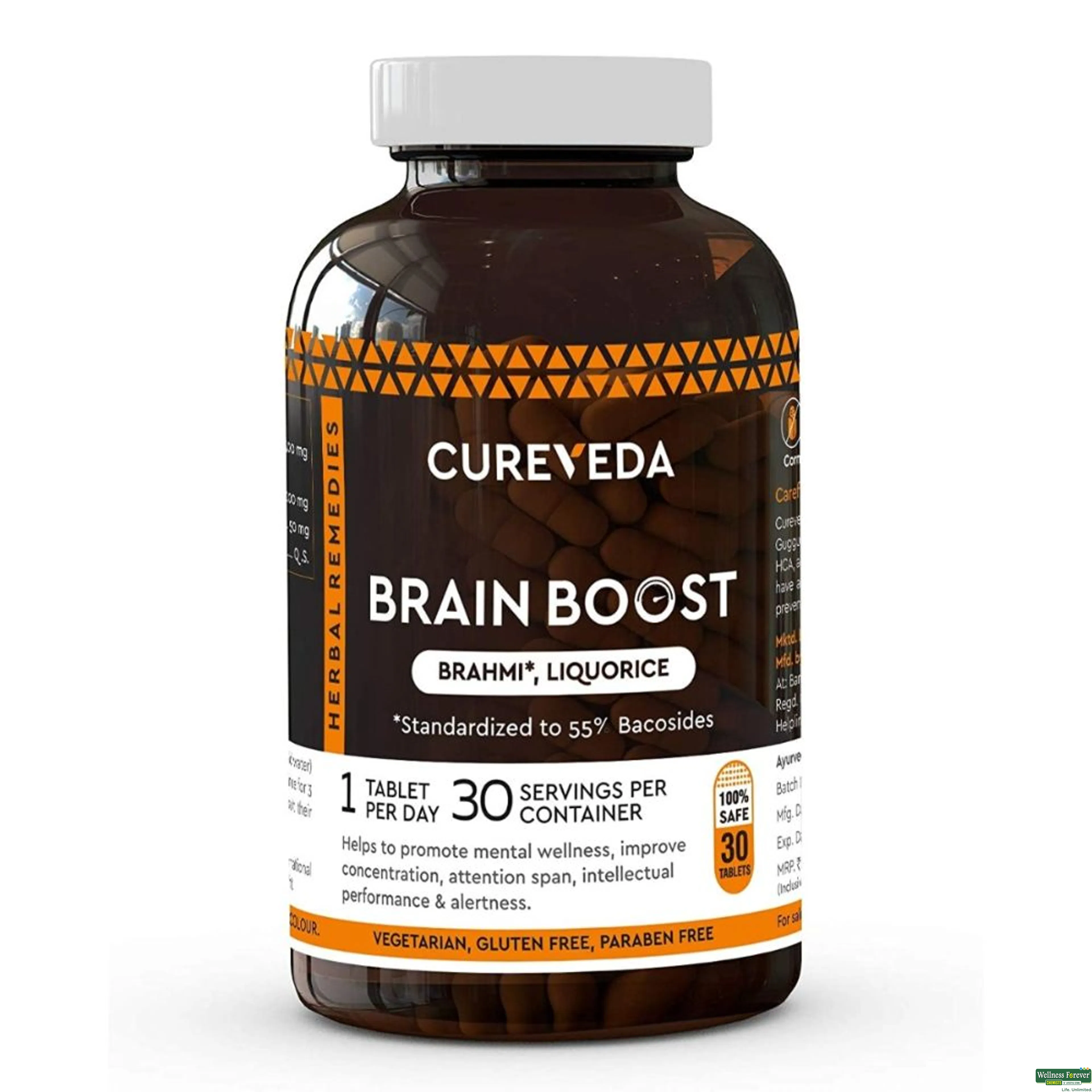 CUREVEDA BRAIN BOOST 30TAB-image