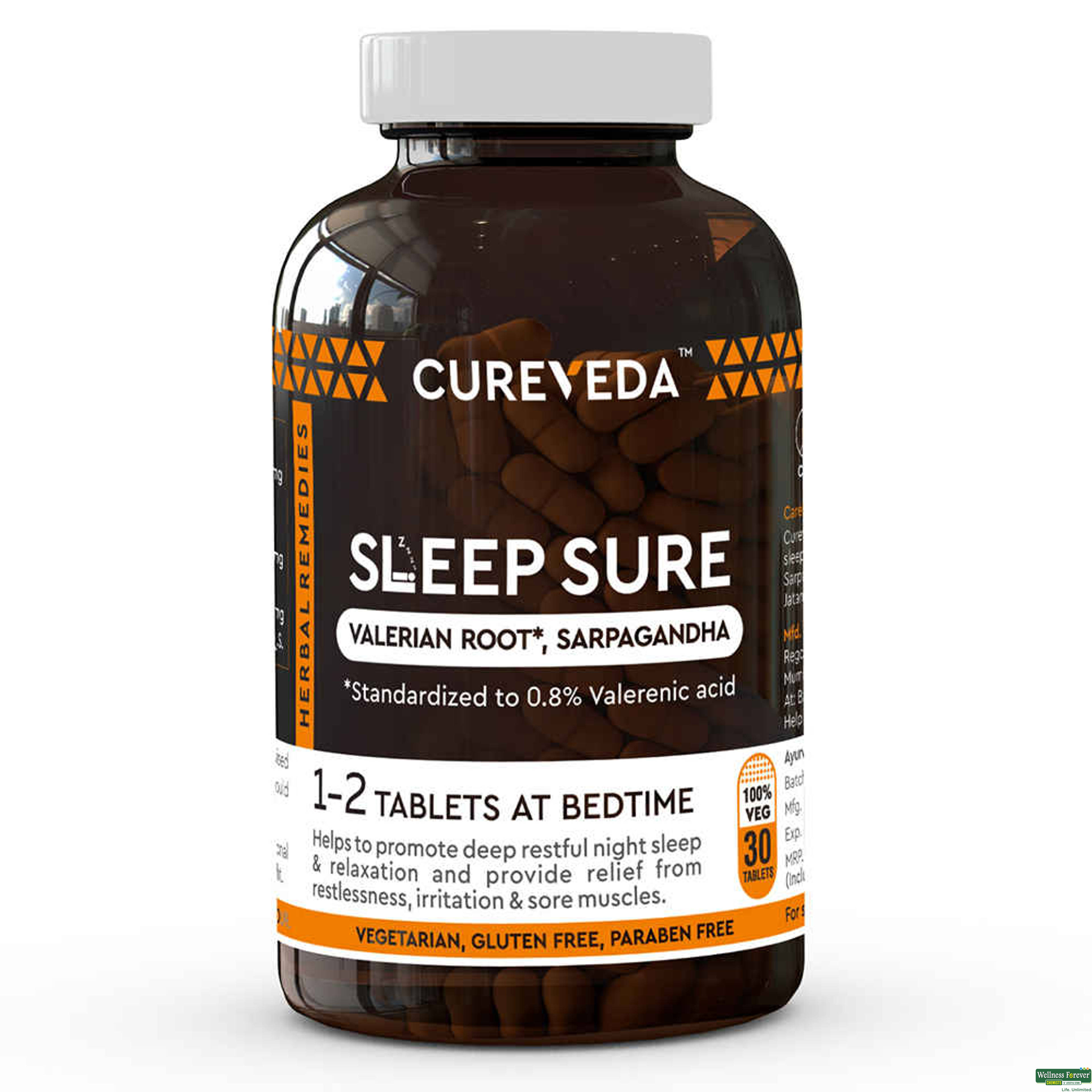 Cureveda Sleep Sure 30 Tablets-image