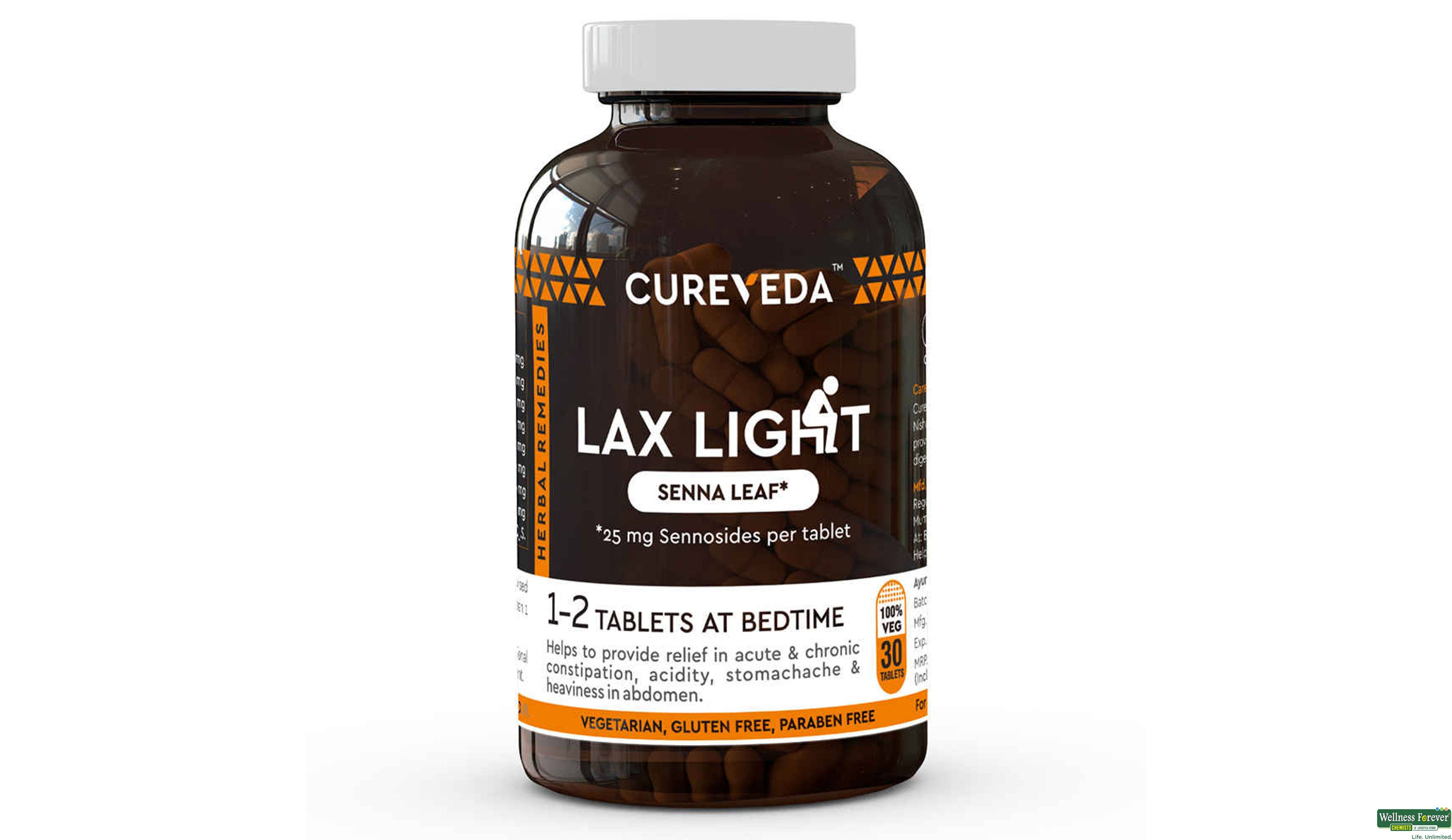 CUREVEDA LAX LIGHT 30TAB- 1, 30TAB, 