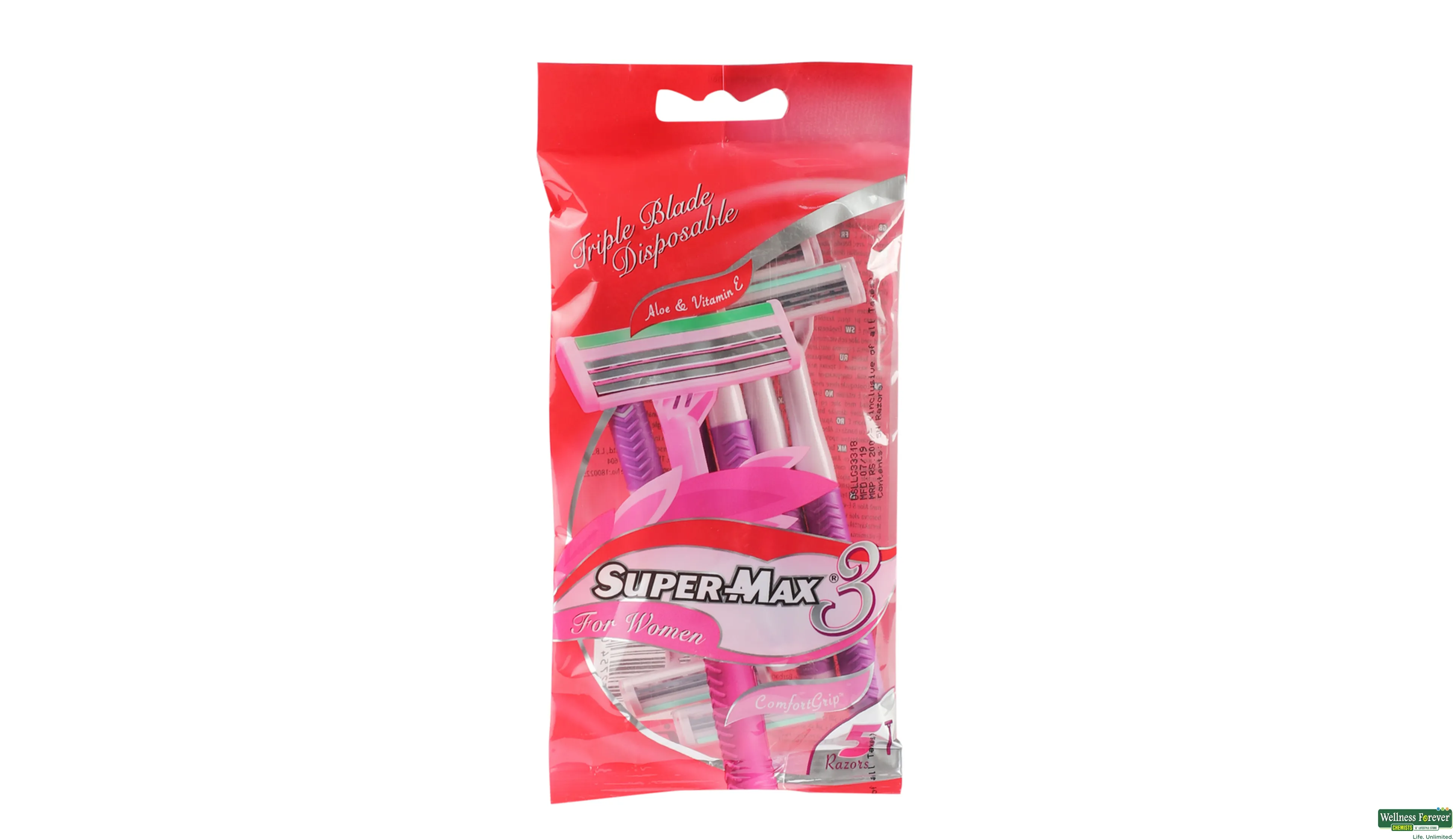 Super Max Women Comfort Grip Razor 2T - Lehigh Wholesale Inc.