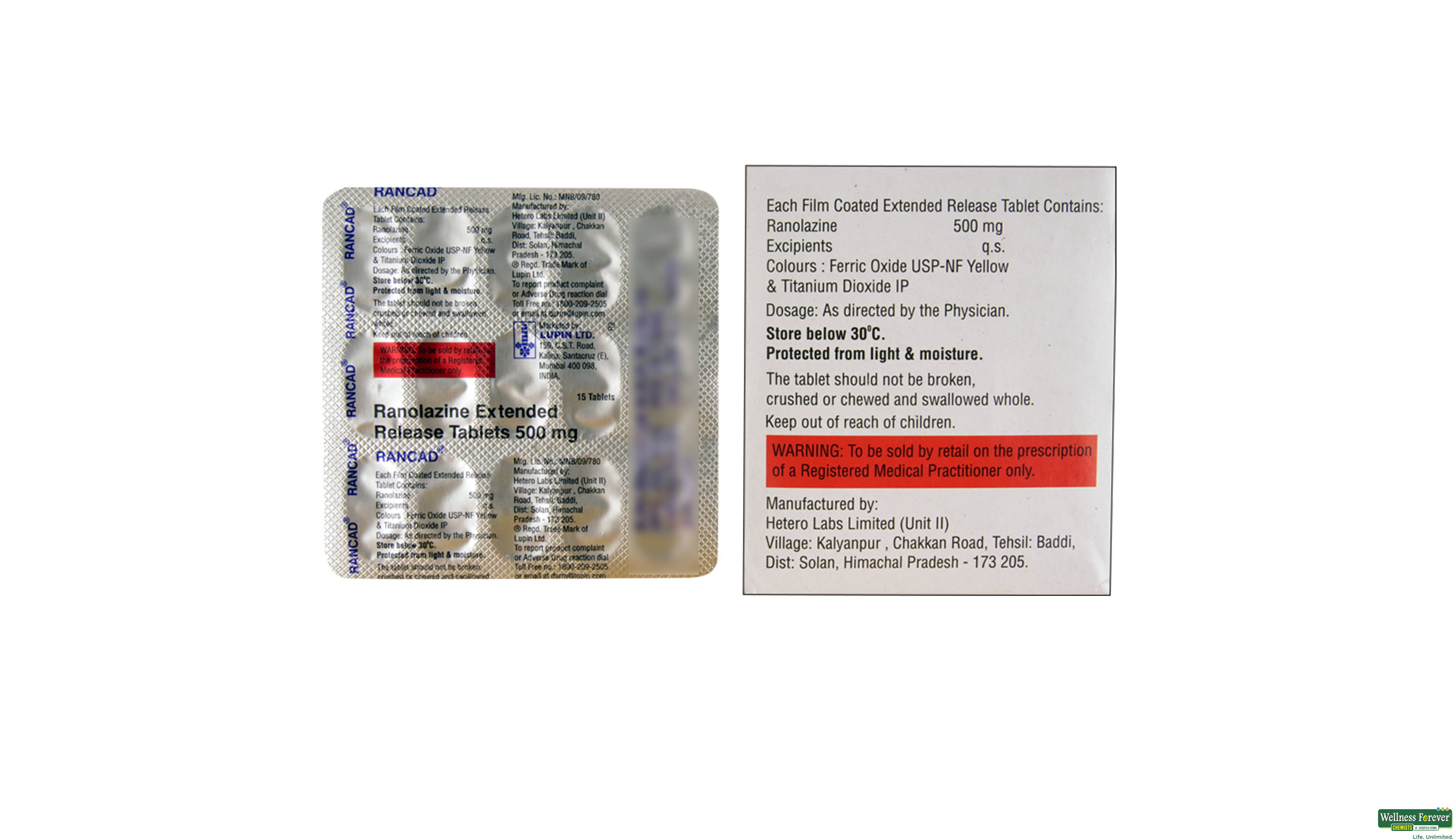 RANCAD 500MG 15TAB- 2, 15TAB, 