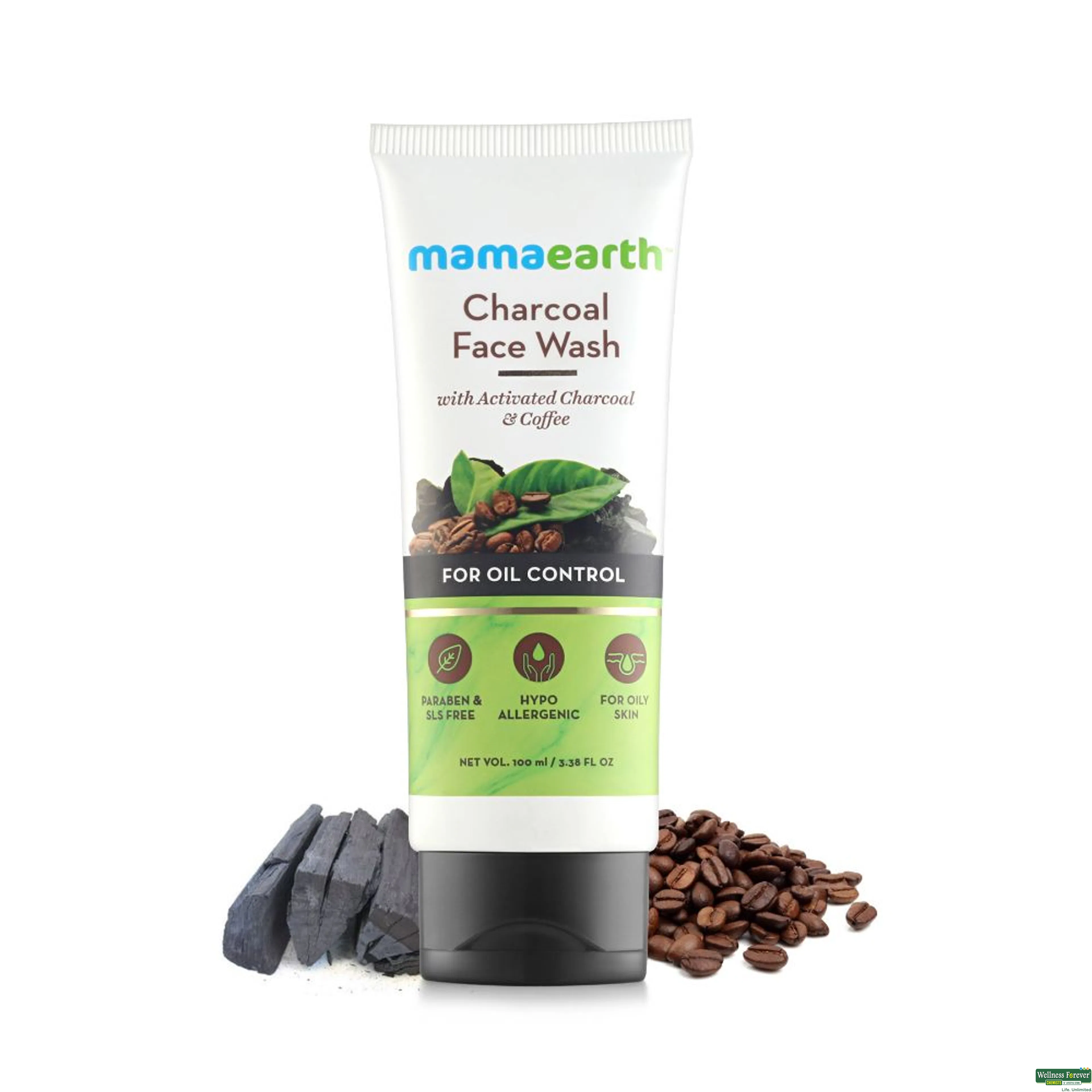 MAMAEARTH F/WASH CHARCOAL 100ML-image