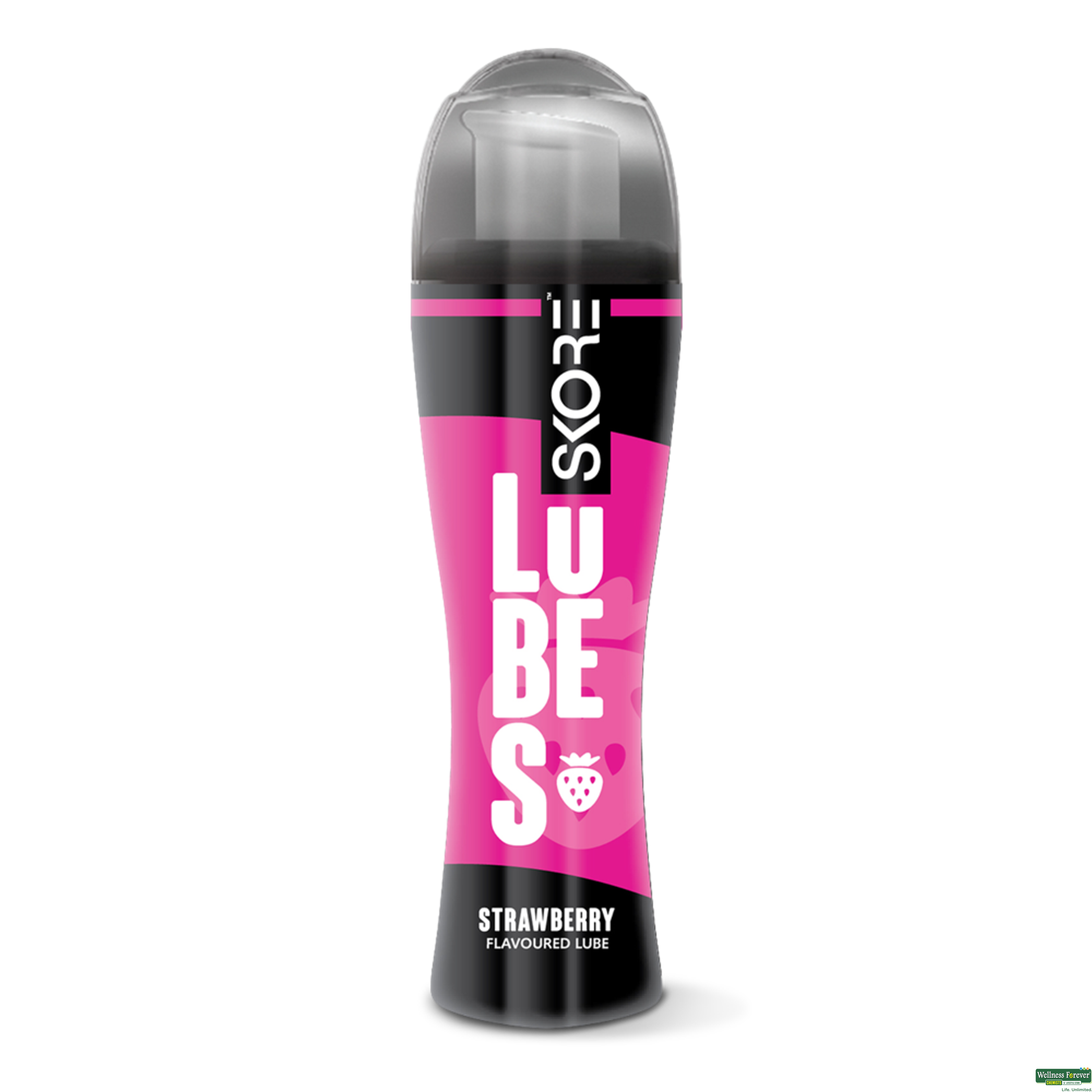 Skore Lubes Strawberry Flavoured Lubricant, 50 ml-image