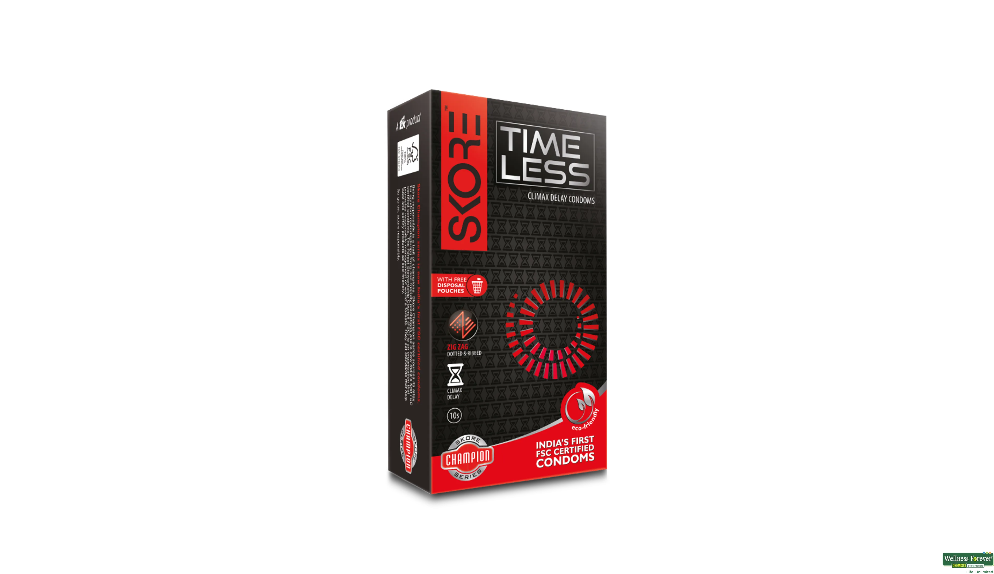 SKORE CONDOM TIMELESS 10PC- 1, 10PC, null