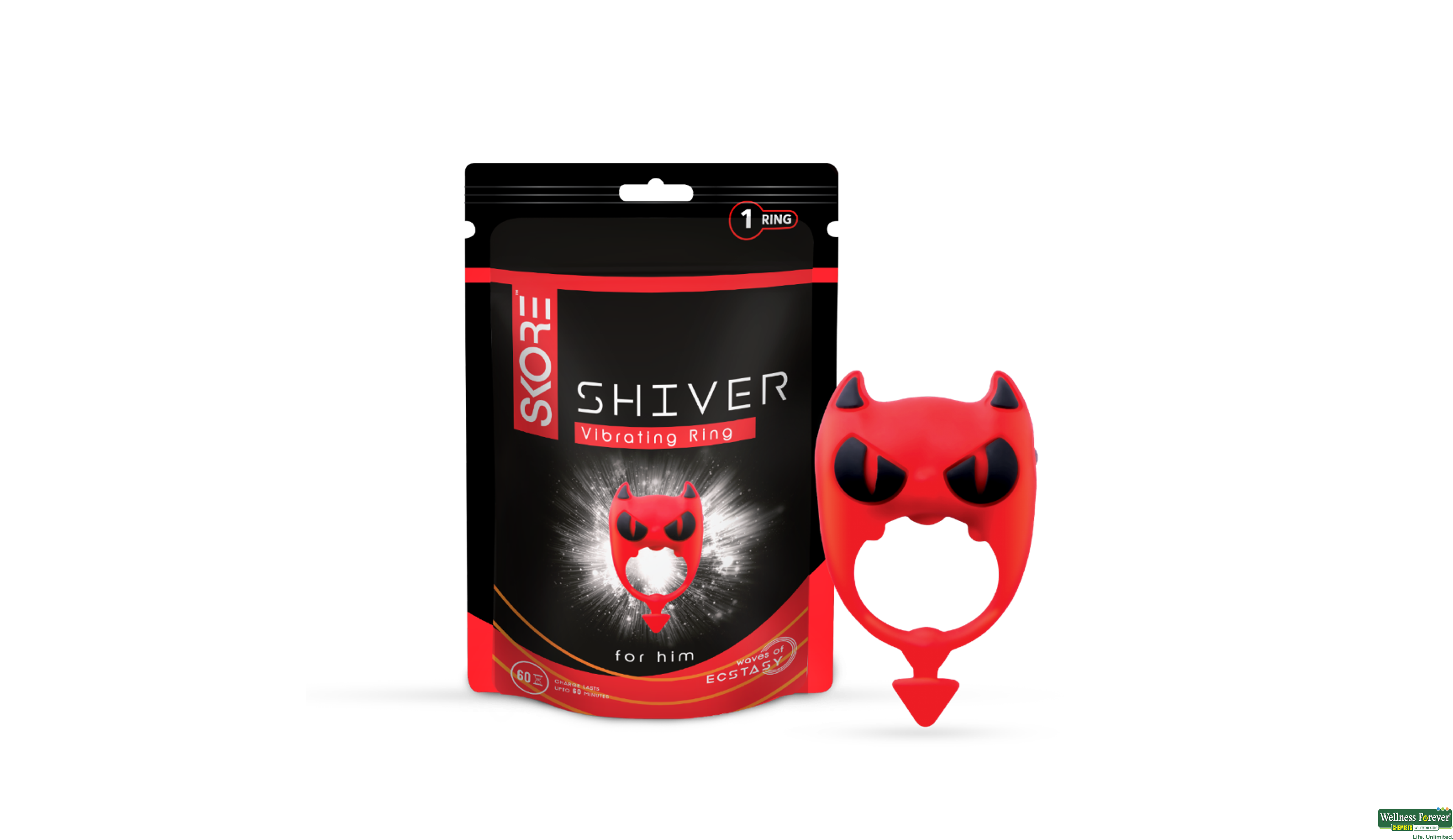 SKORE VIBRATION RING SHIVER 1PC- 1, 1PC, null
