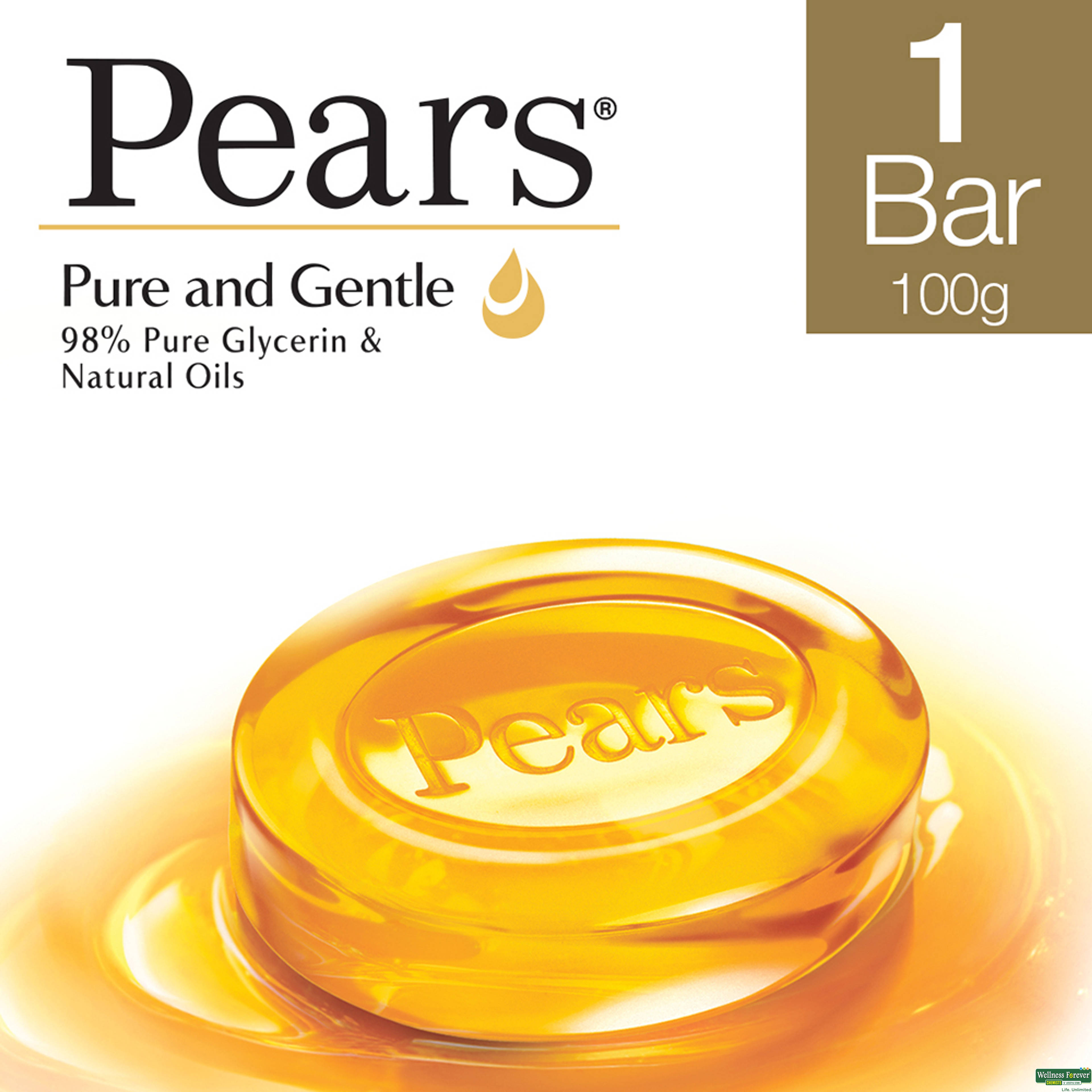 Pears Pure & Gentle Bathing Bar 100g-image