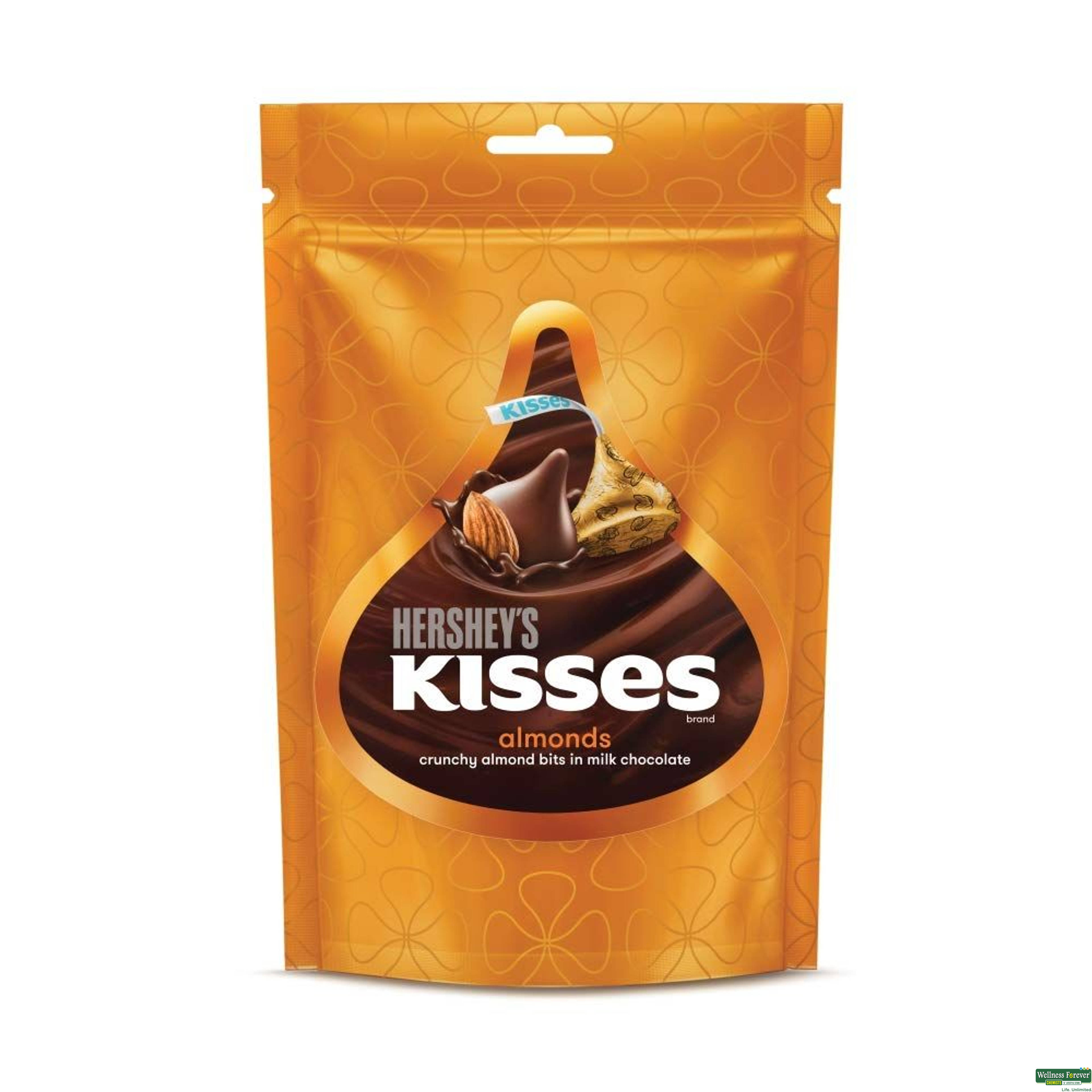 Hersheys Chocolate Kisses Almonds 33.6Gm-image