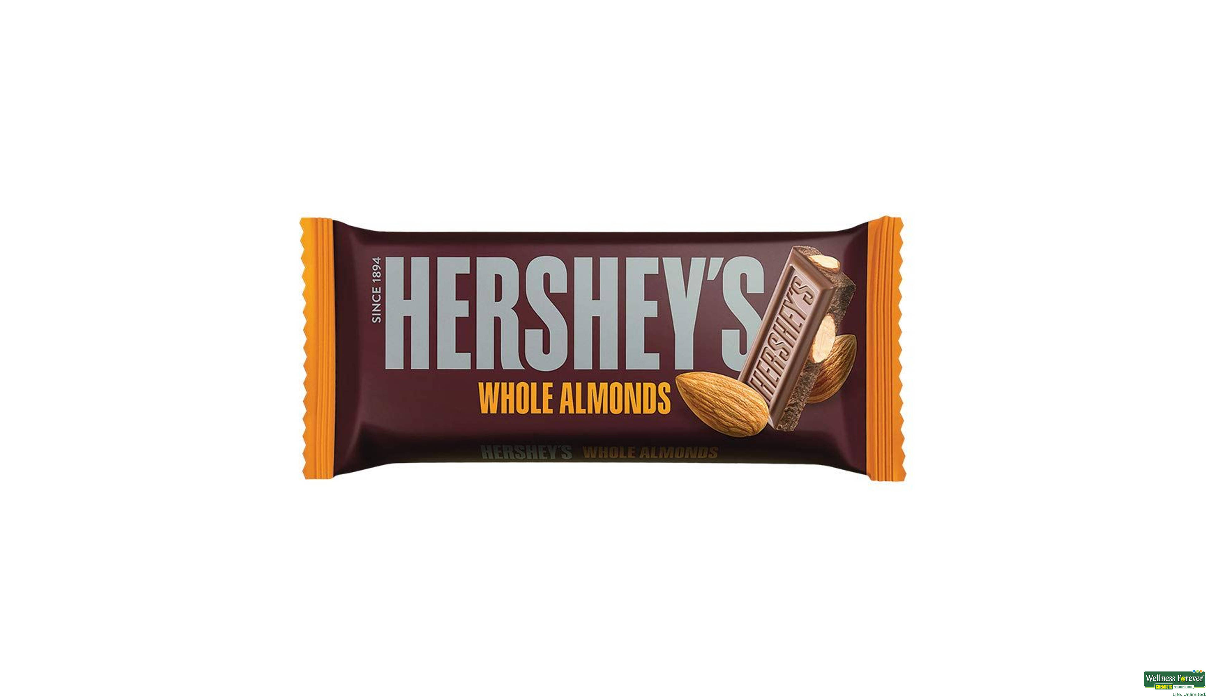 HERSHEYS CHOC ALMONDS 100GM- 1, 100GM, 