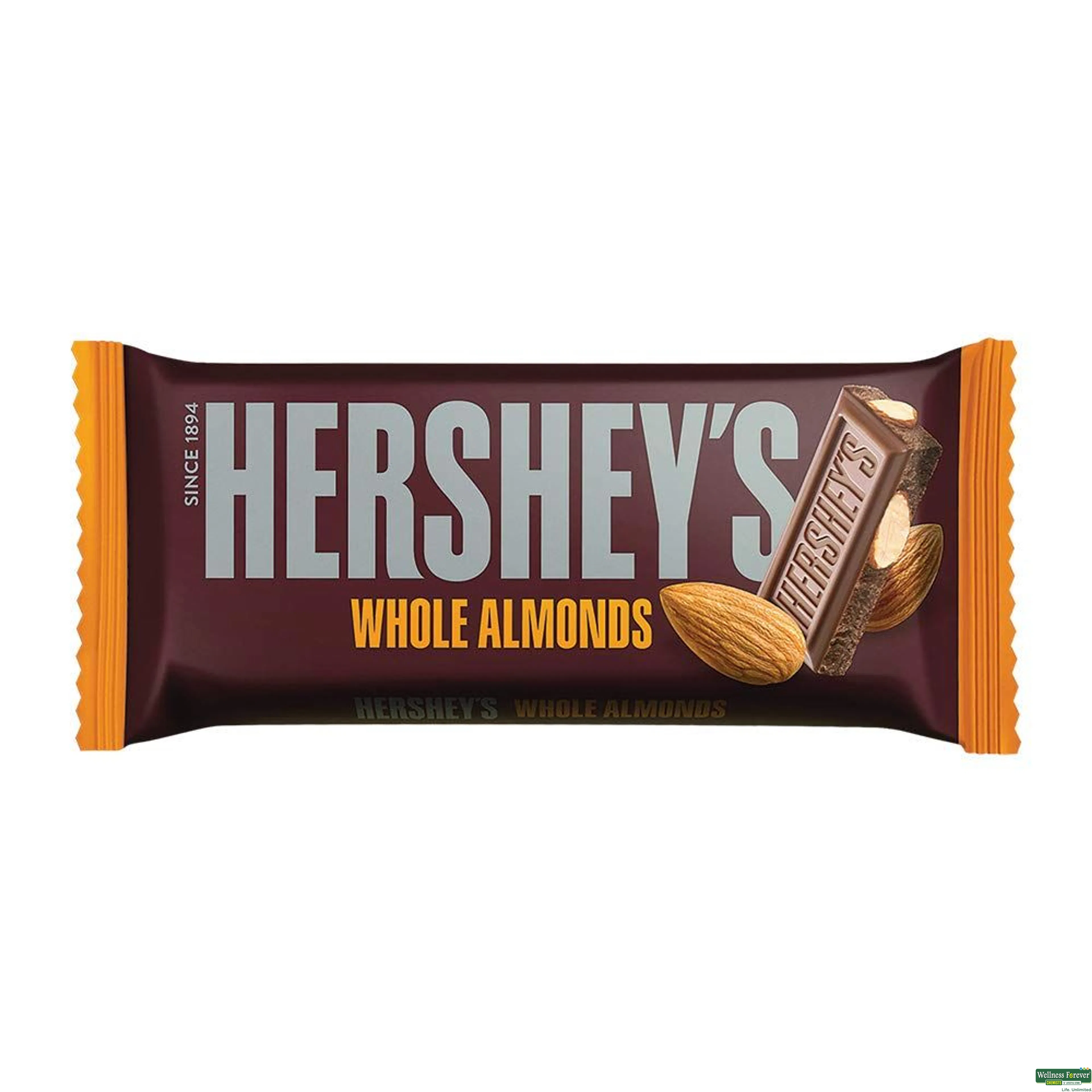 HERSHEYS CHOC ALMONDS 100GM-image