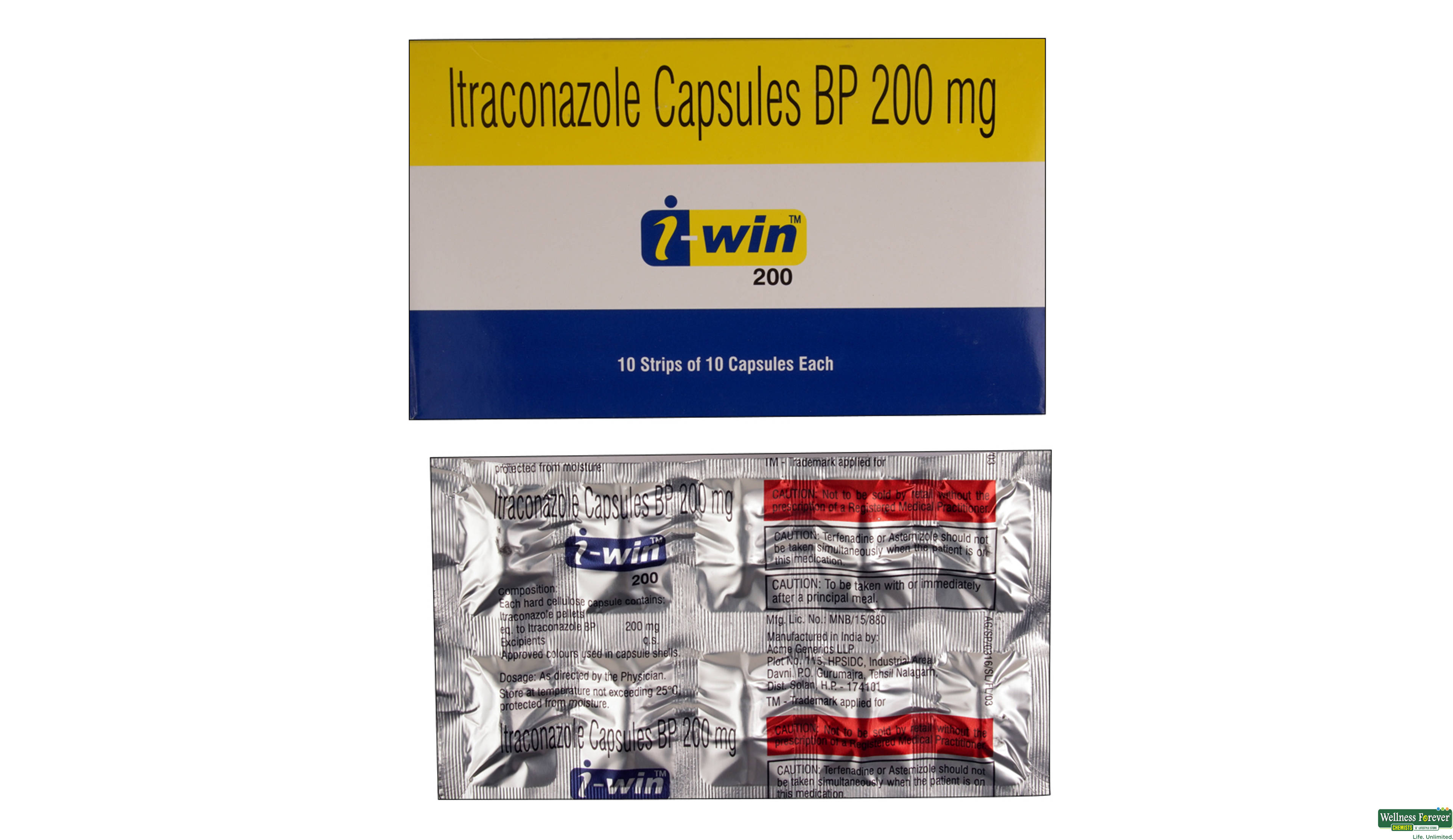 I-WIN 200MG 10CAP- 1, 10CAP, 