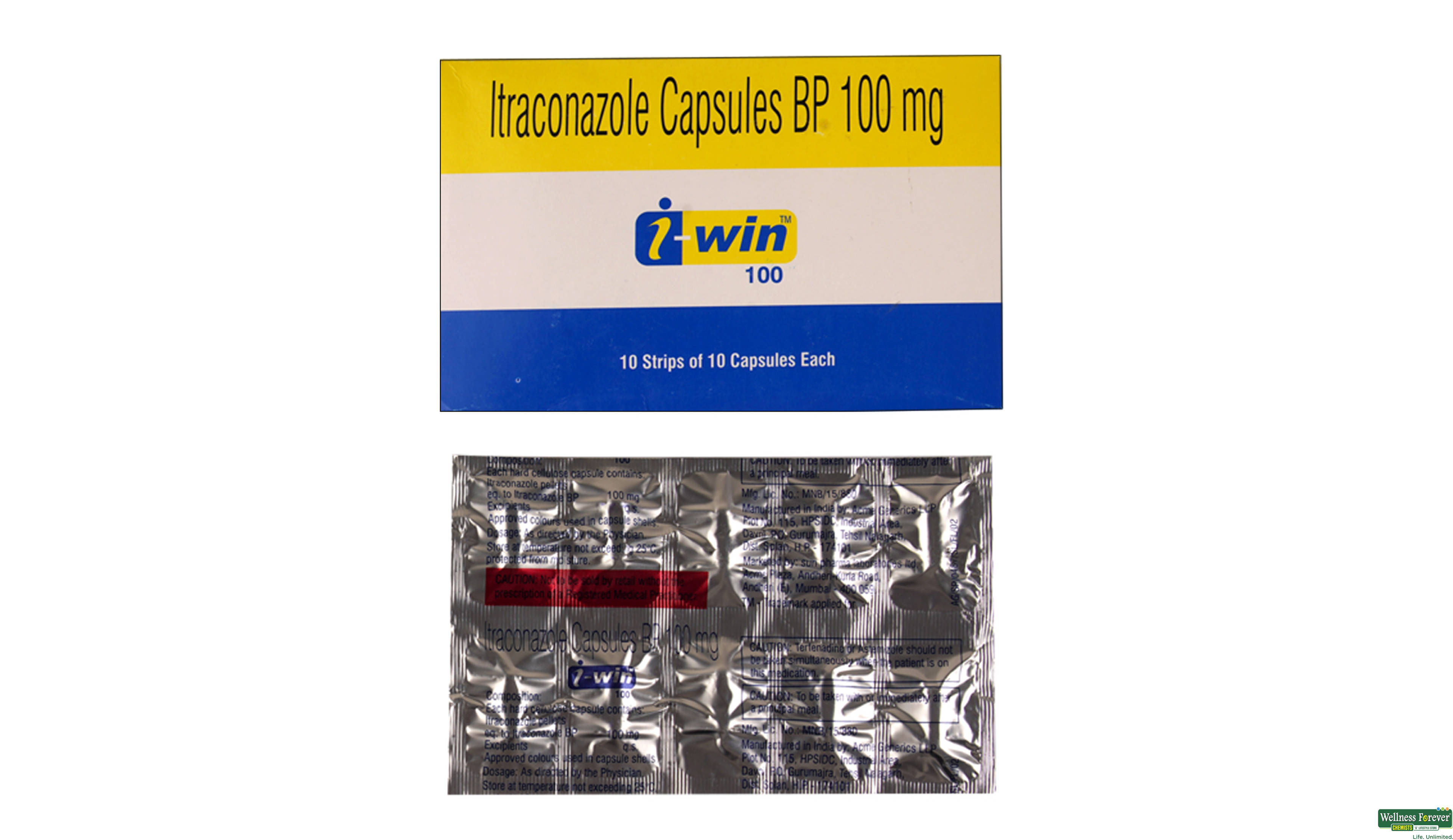 I-WIN 100MG 10CAP- 1, 10CAP, 