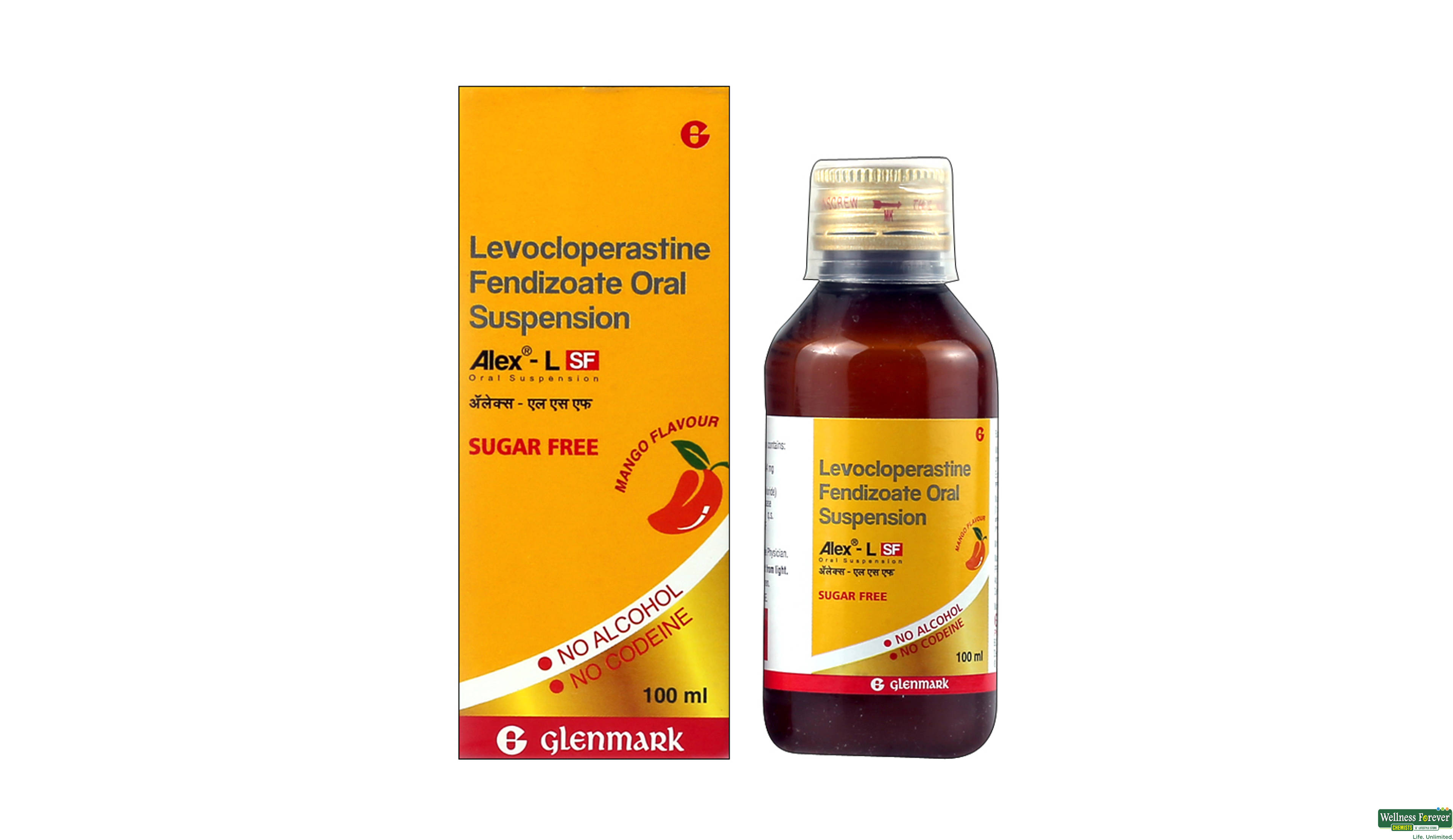 ALEX-L SF SYP 100ML- 1, 100ML, 