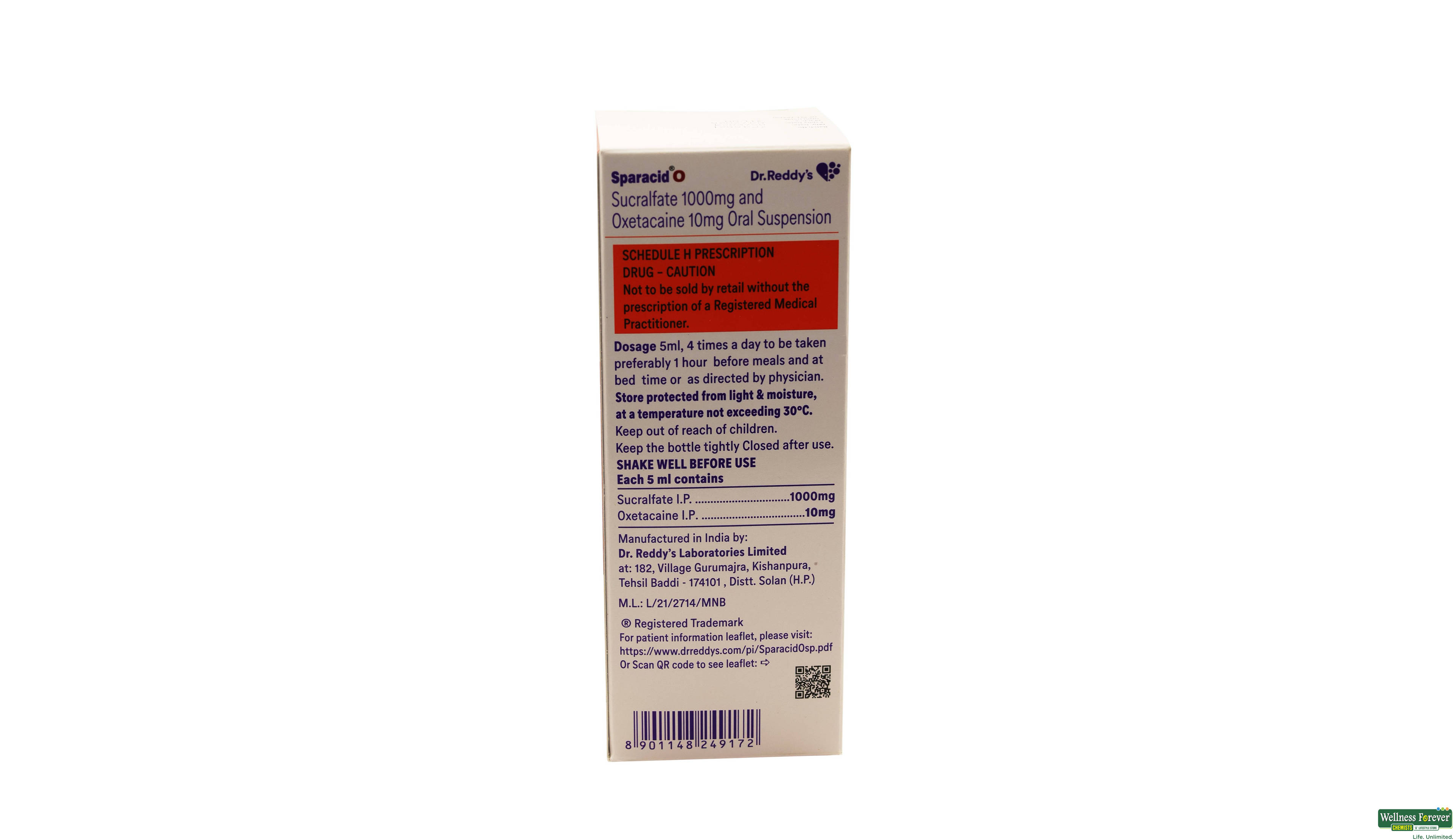 SPARACID-O SUSP 200ML- 2, 200ML, null