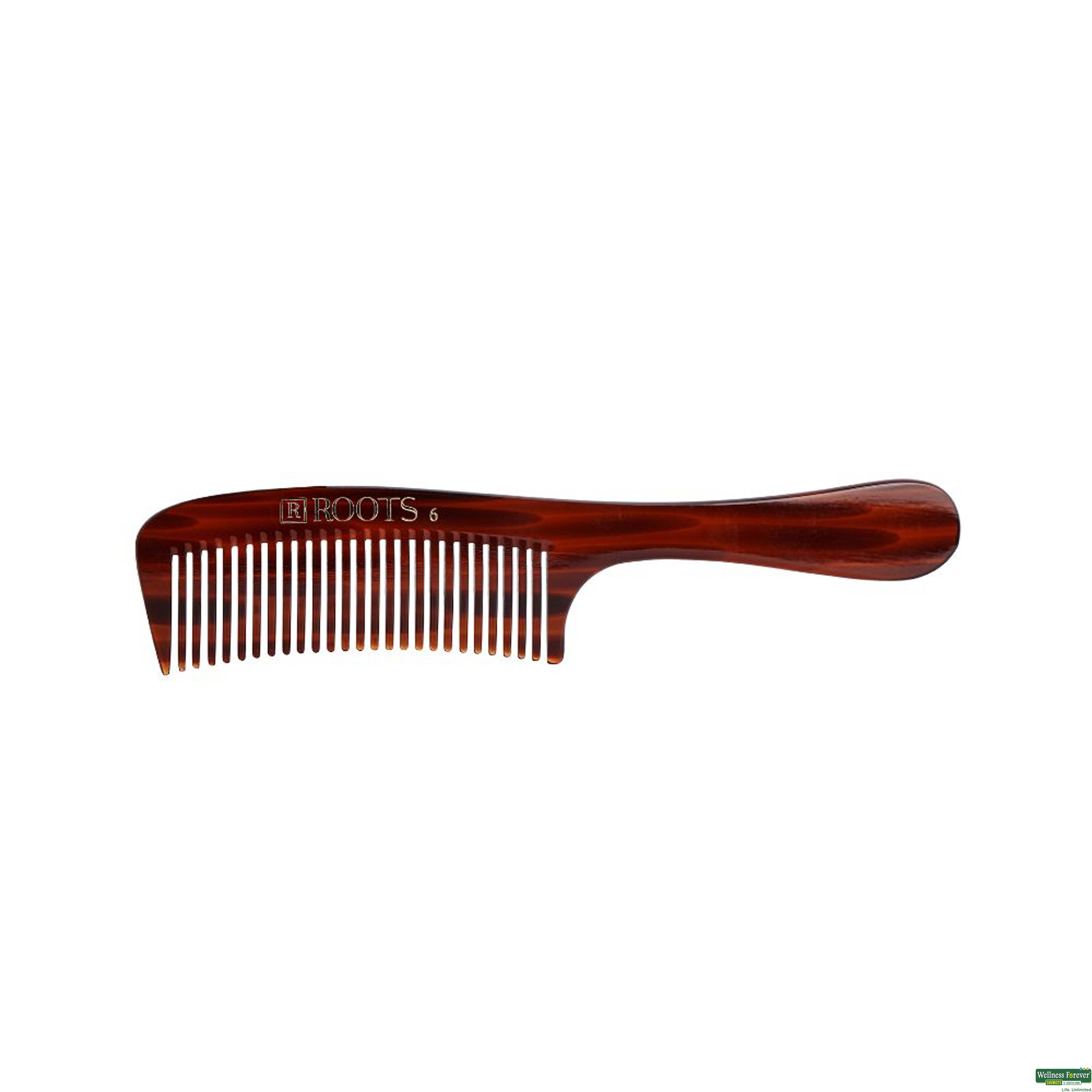 Roots Hair Comb Wide Teeth 6 1 Piece-image