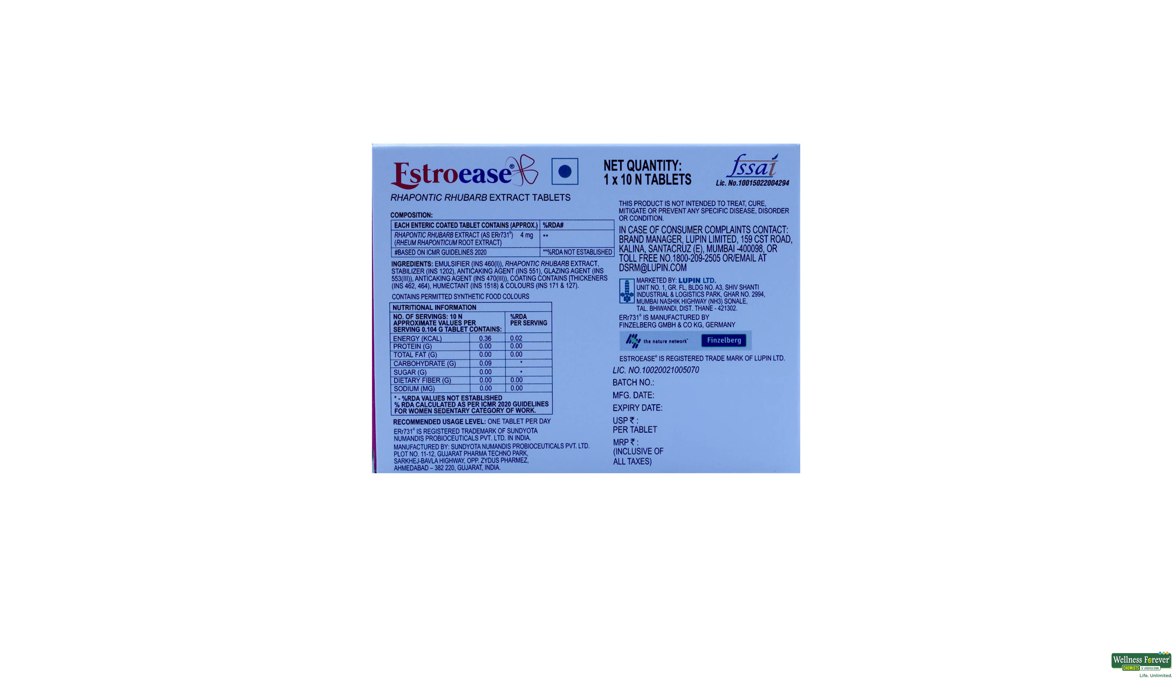 ESTROEASE 10TAB- 2, 10TAB, 