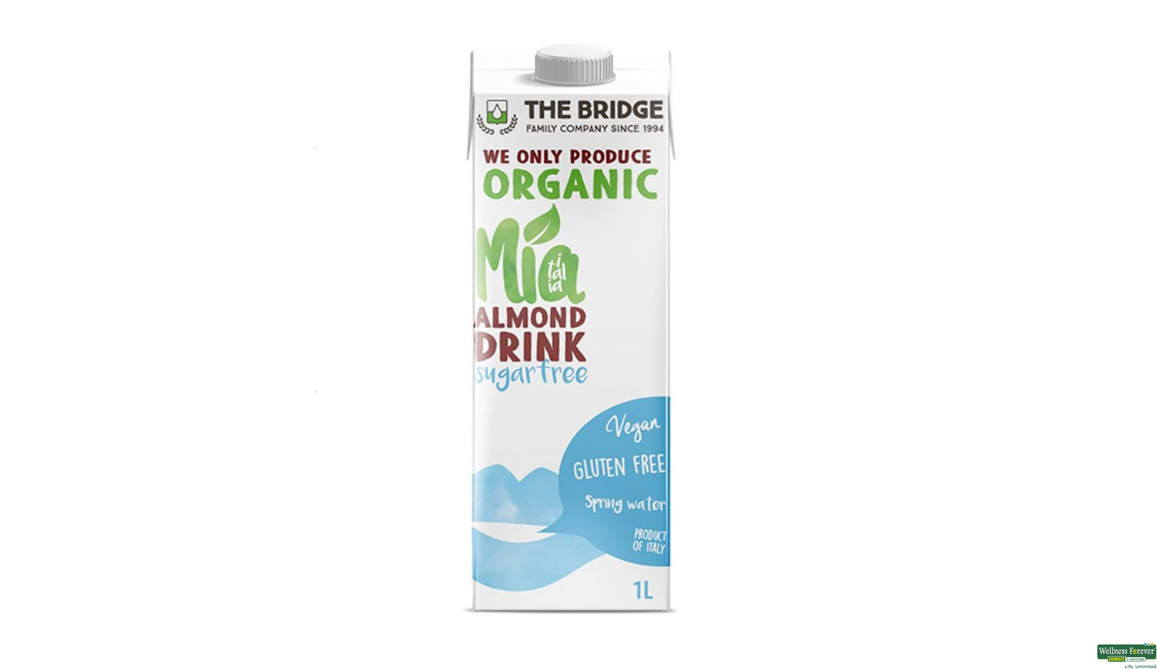 THE BRIDGE ALMOND MILK 1LTR- 1, 1LTR, null