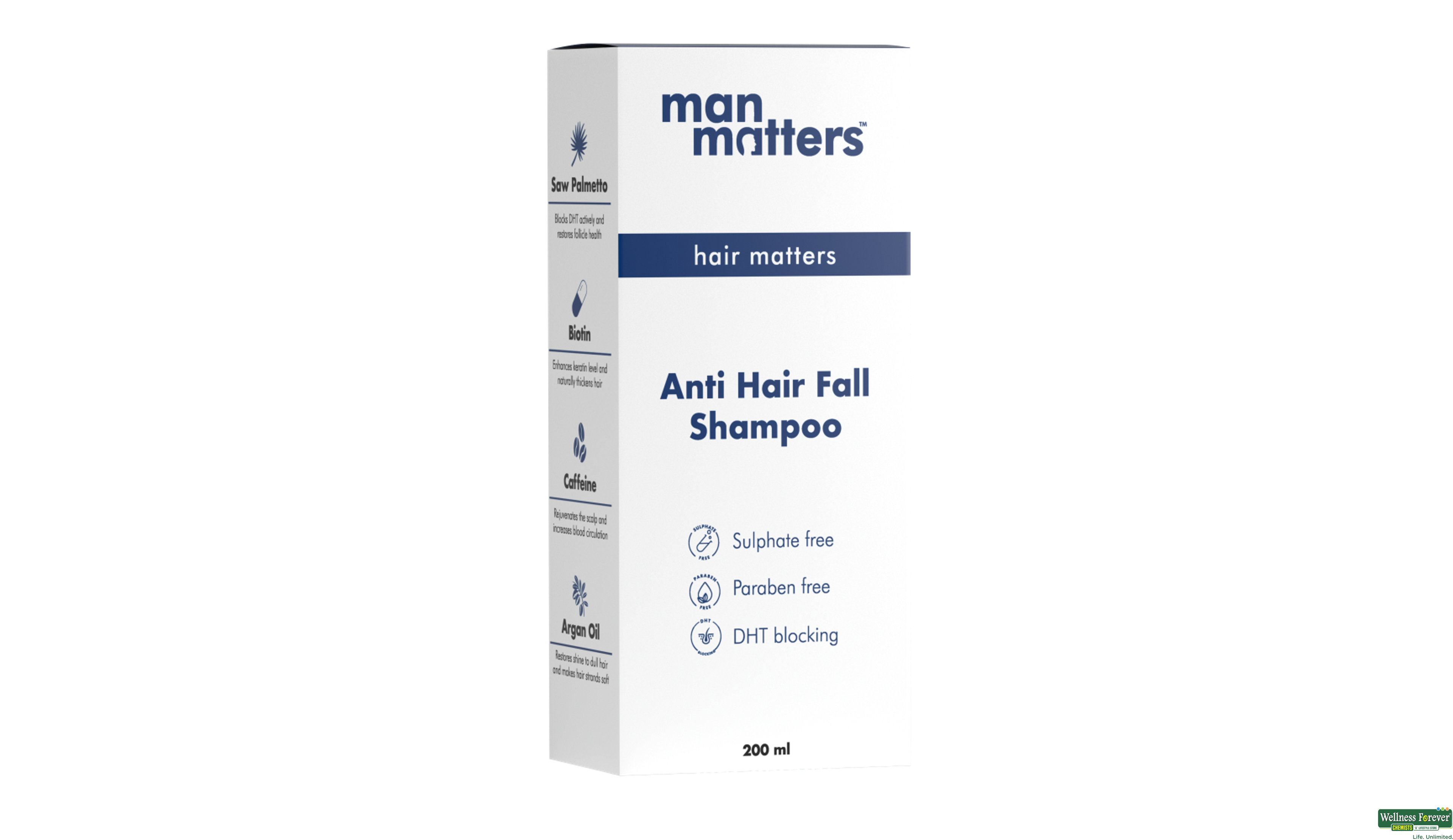 MAN MATTERS DHT BLOCKING SHMP 200ML- 5, 200ML, 