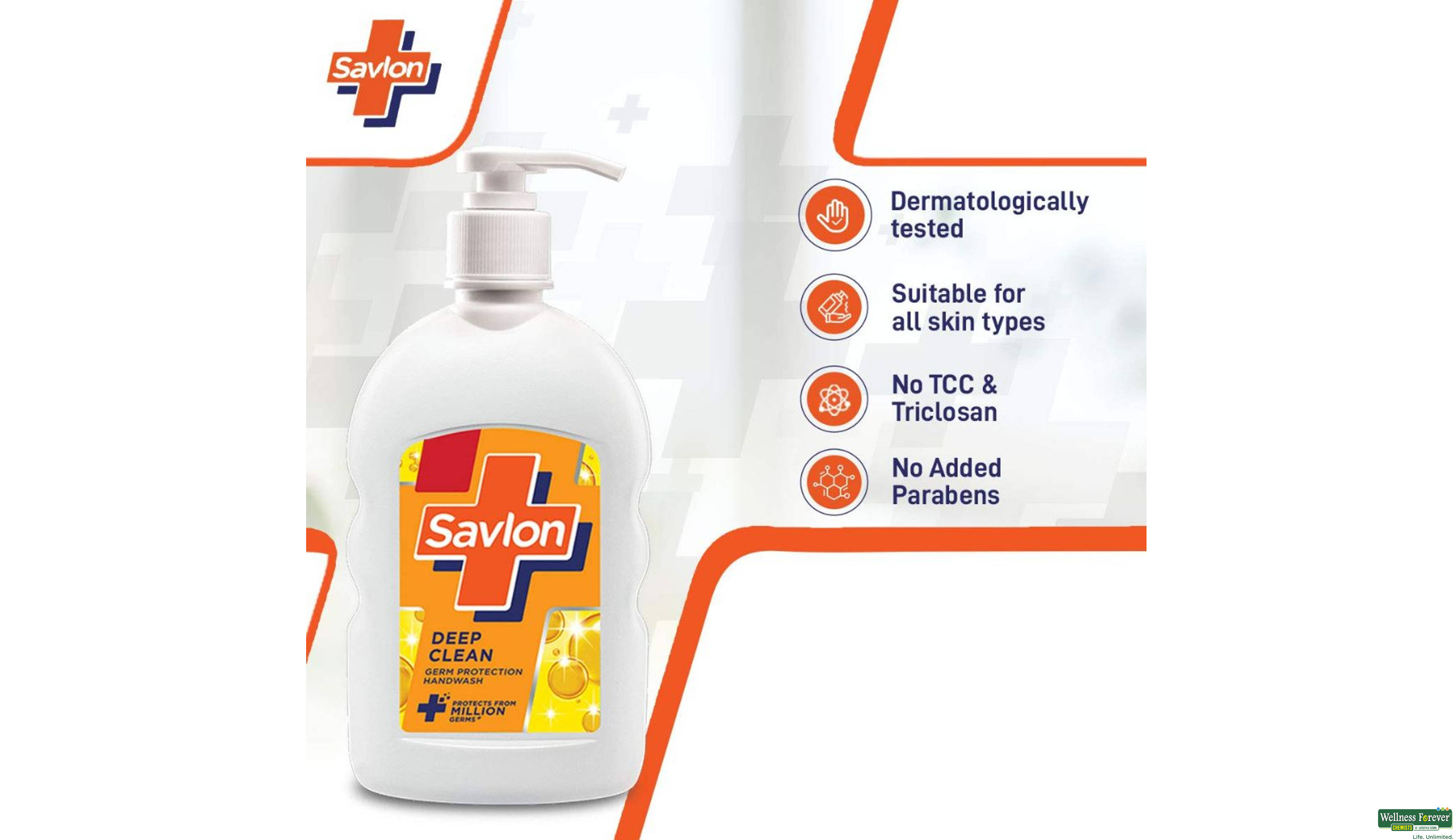 SAVLON H/WASH DEEP CLEAN 200ML- 3, 200ML, 