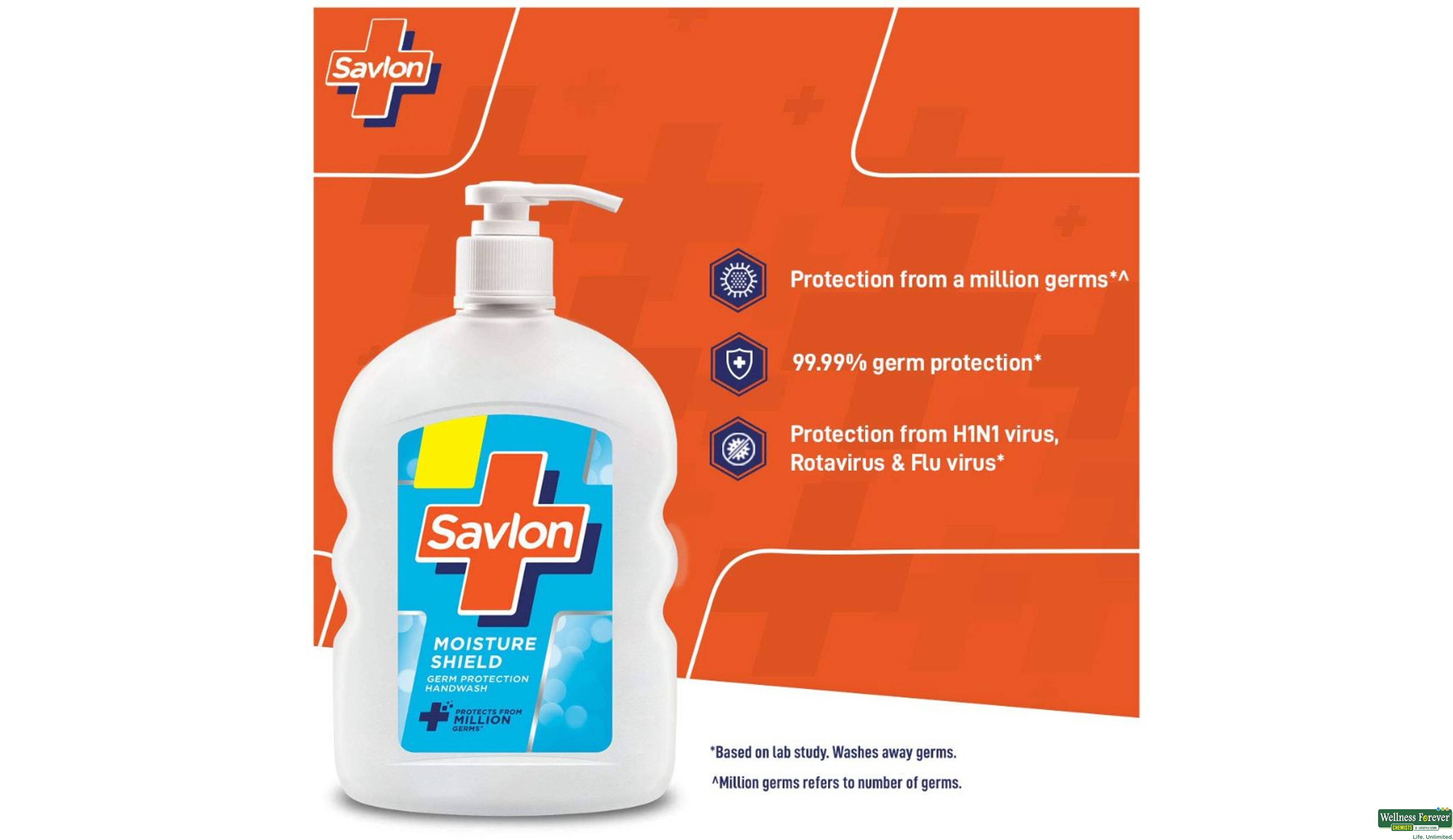 SAVLON H/WASH MOISTURE SHIELD 500ML- 2, 500ML, 