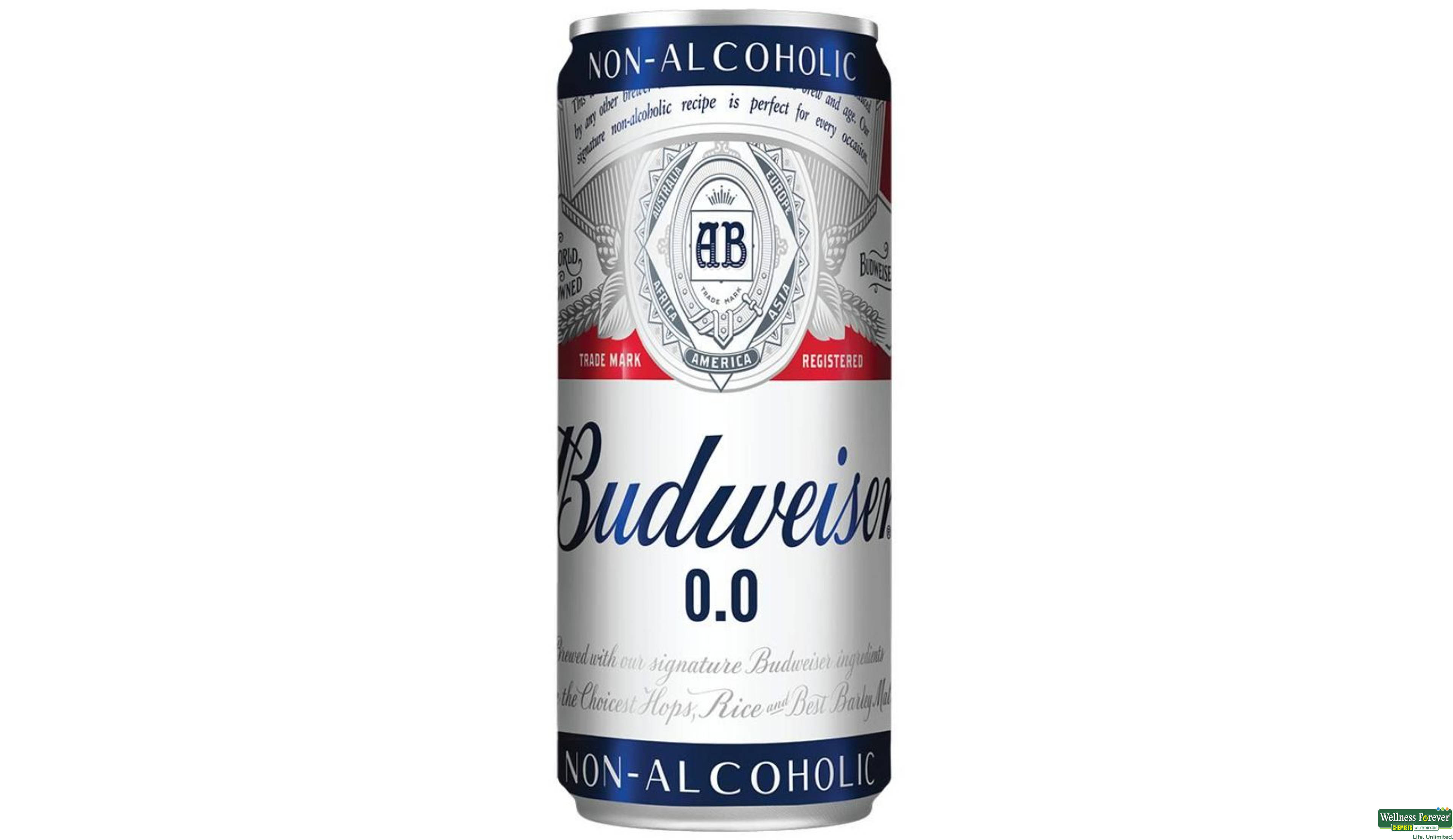 BUDWEISER NON ALCOHOLIC DRINK CAN 330 ML- 1, 330ML, 