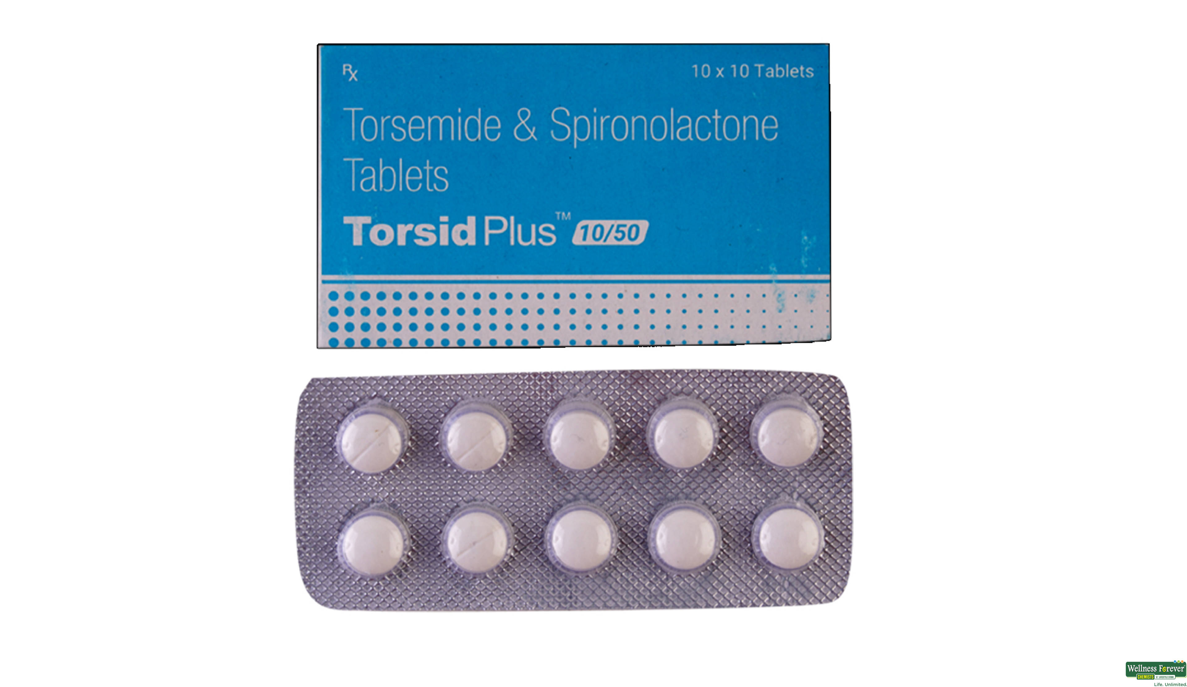 TORSID-PLUS 10/50MG 10TAB- 1, 10TAB, 