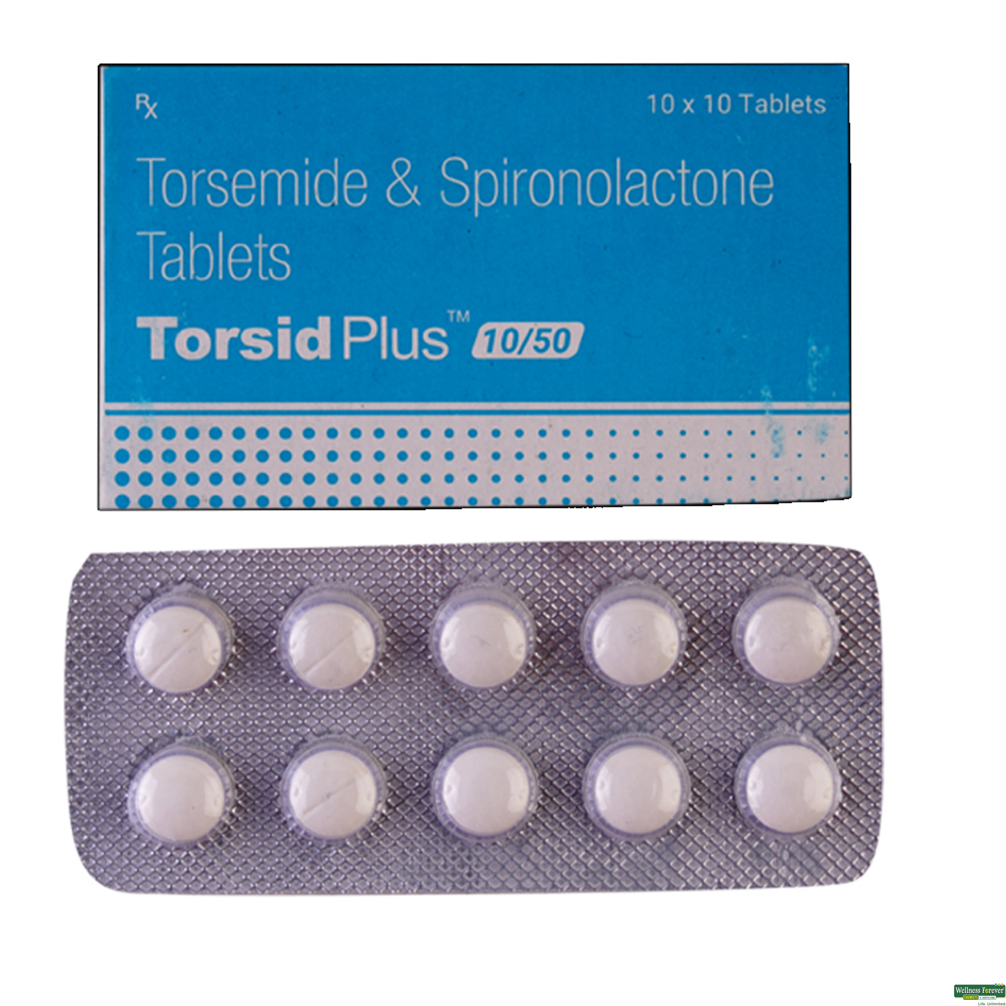 Torsid-Plus 10/50mg 10 Tablets-image