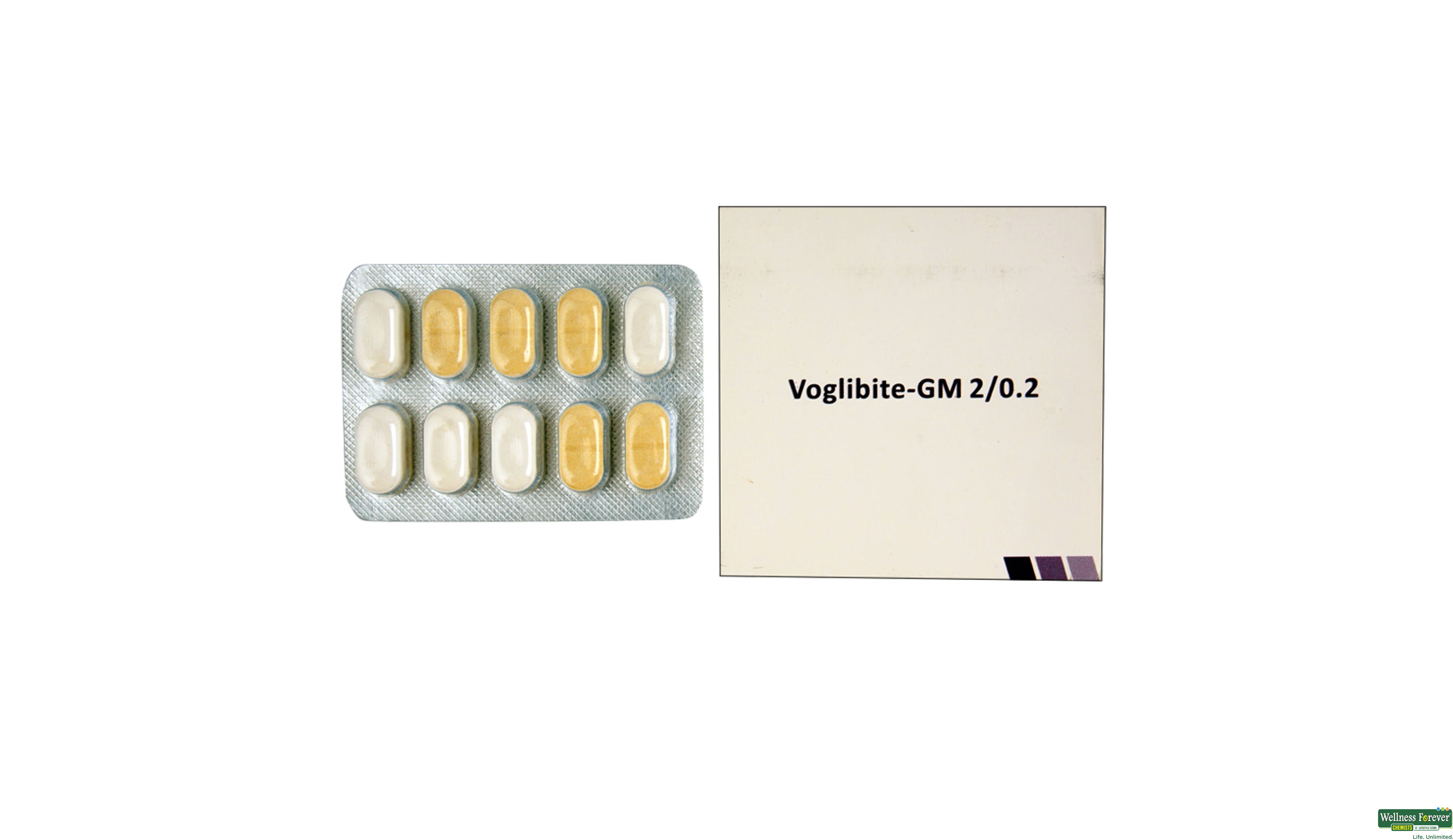 VOGLIBITE-GM 2/0.2MG 10TAB- 1, 10TAB, 