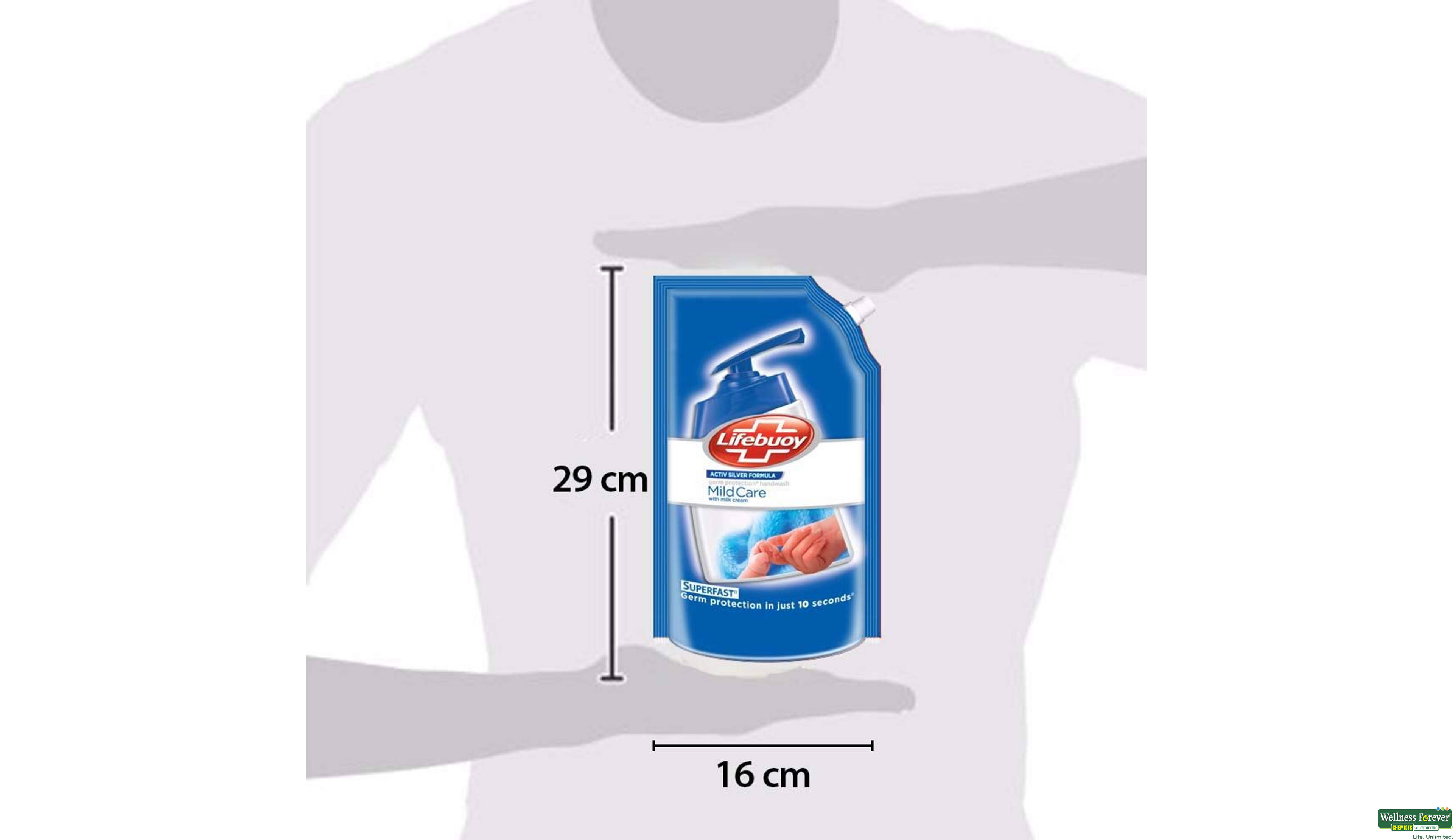 LIFEBUOY H/WASH MILDCARE REF 2X750ML- 3, 750ML, 