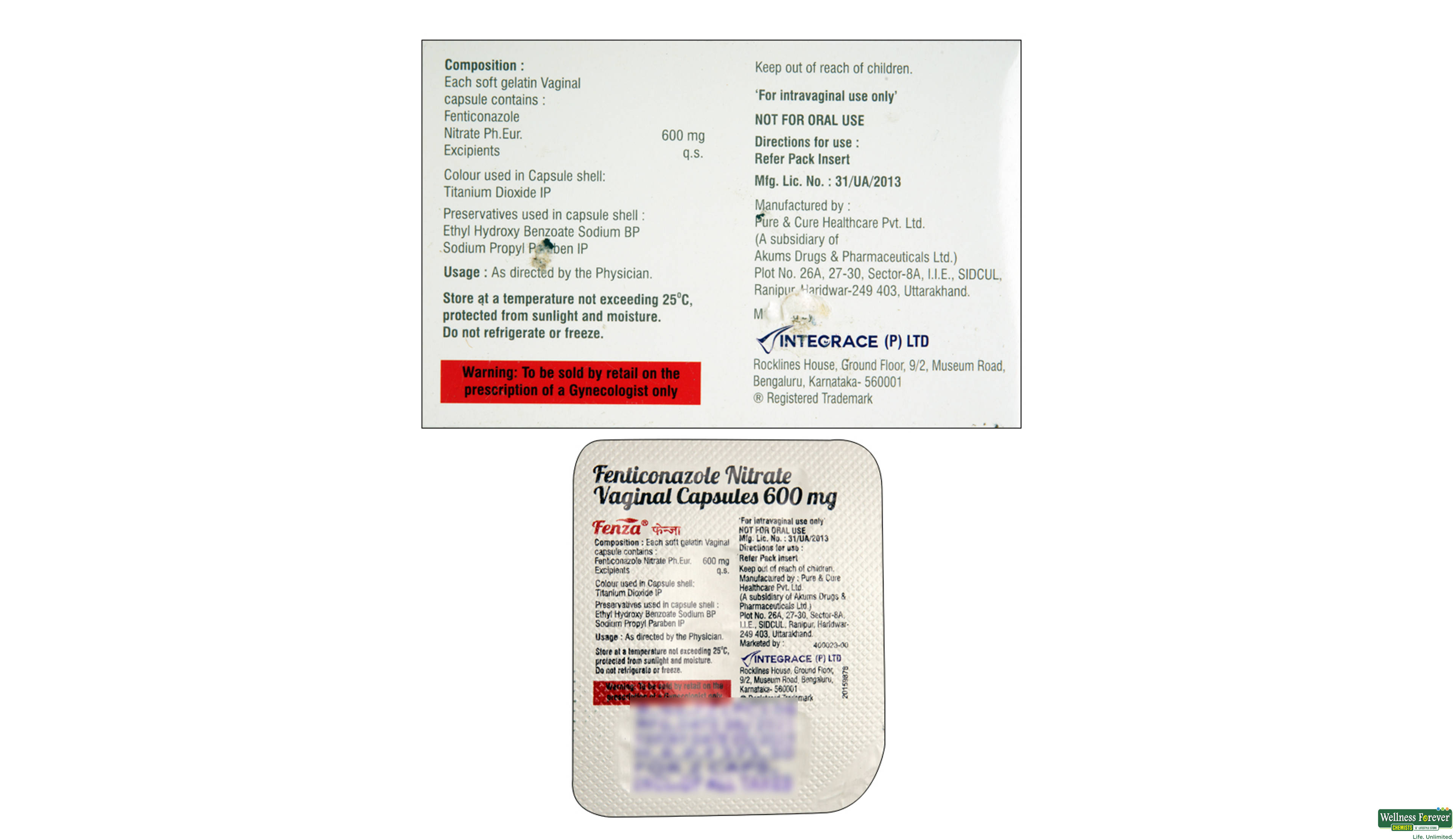FENZA 600MG 2CAP- 2, 2CAP, 